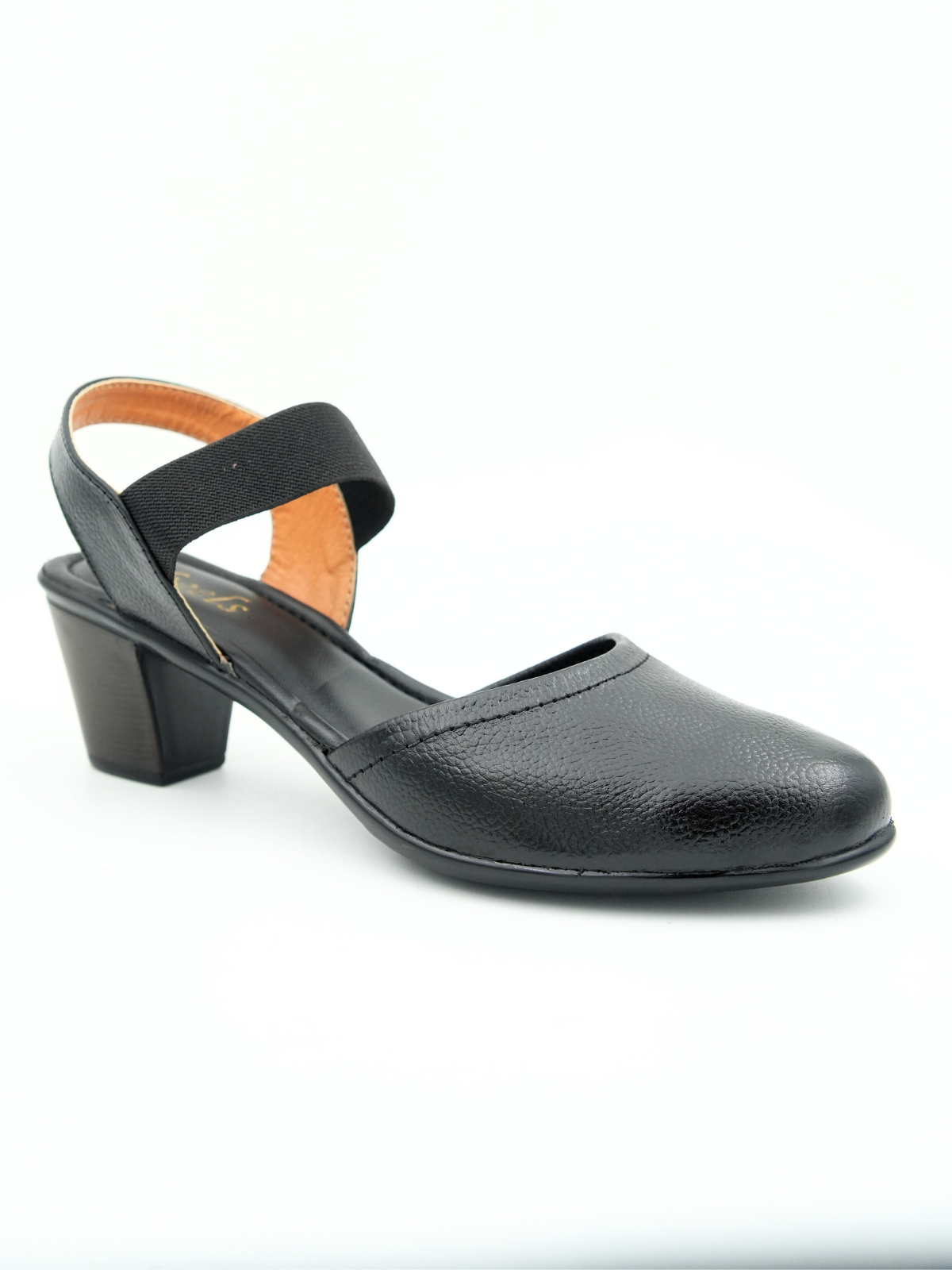 Marcia Leather Block Heel Pumps