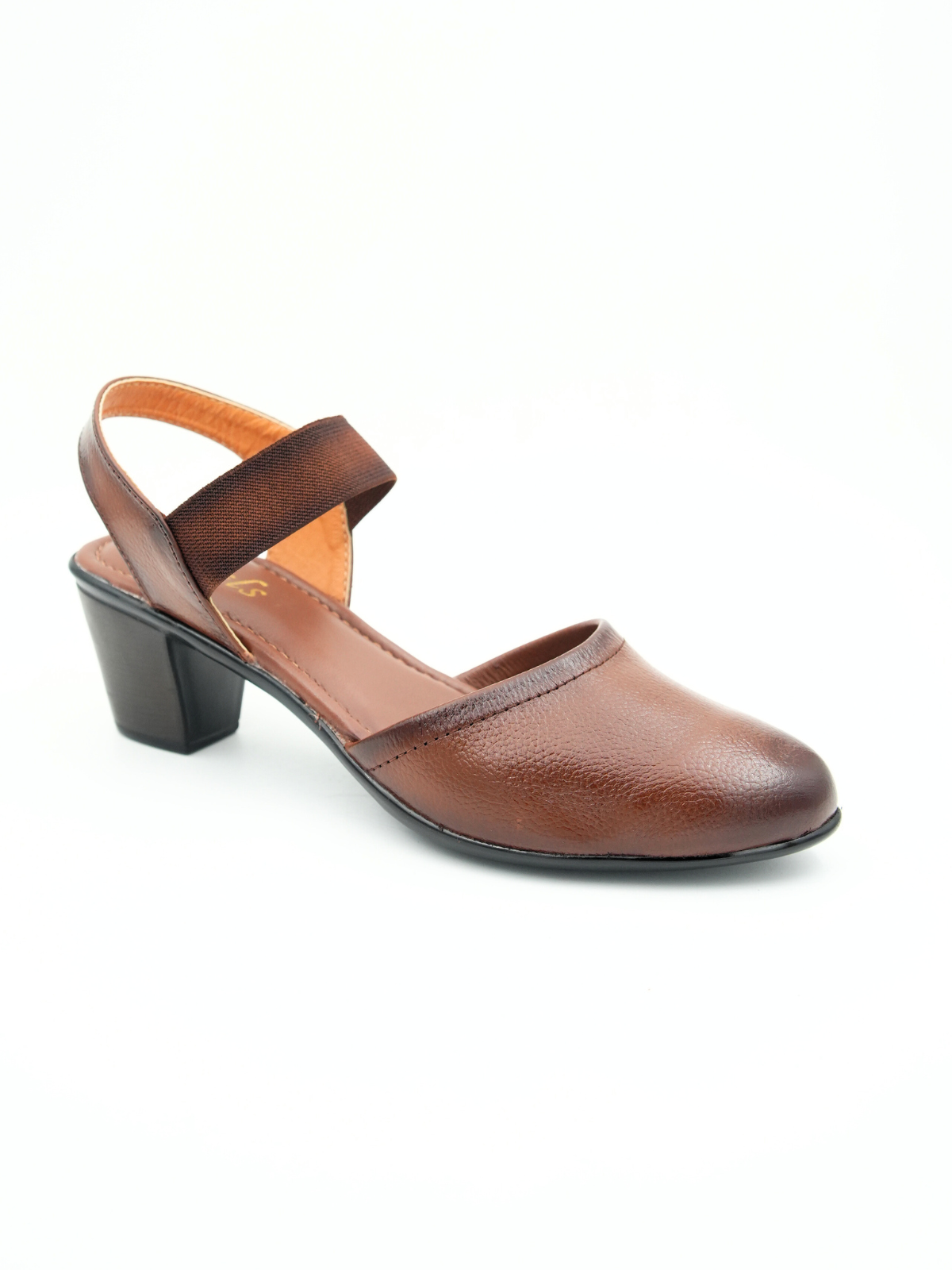 Marcia Leather Block Heel Pumps