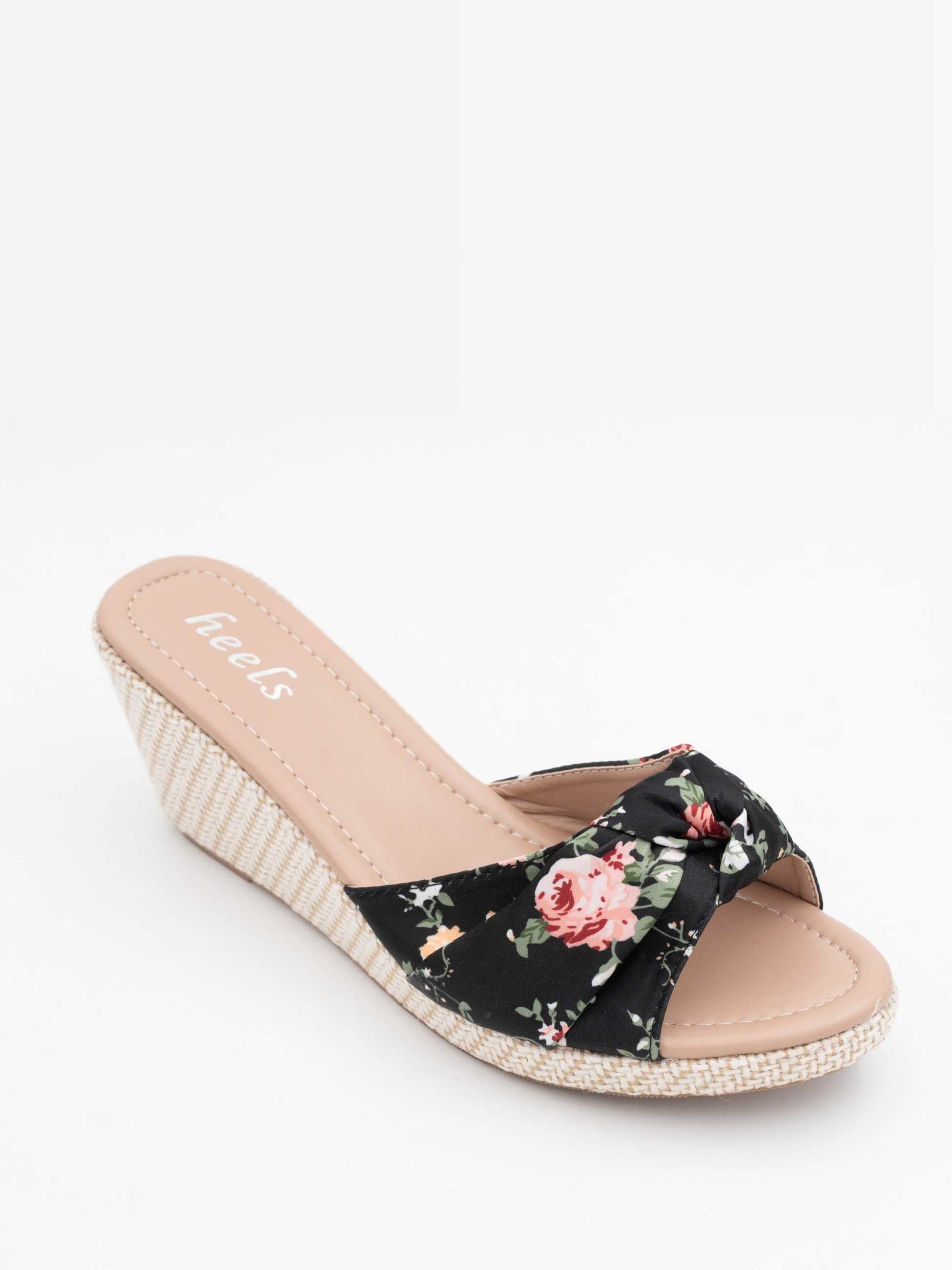 Kate Knot Bow Wedge Heels