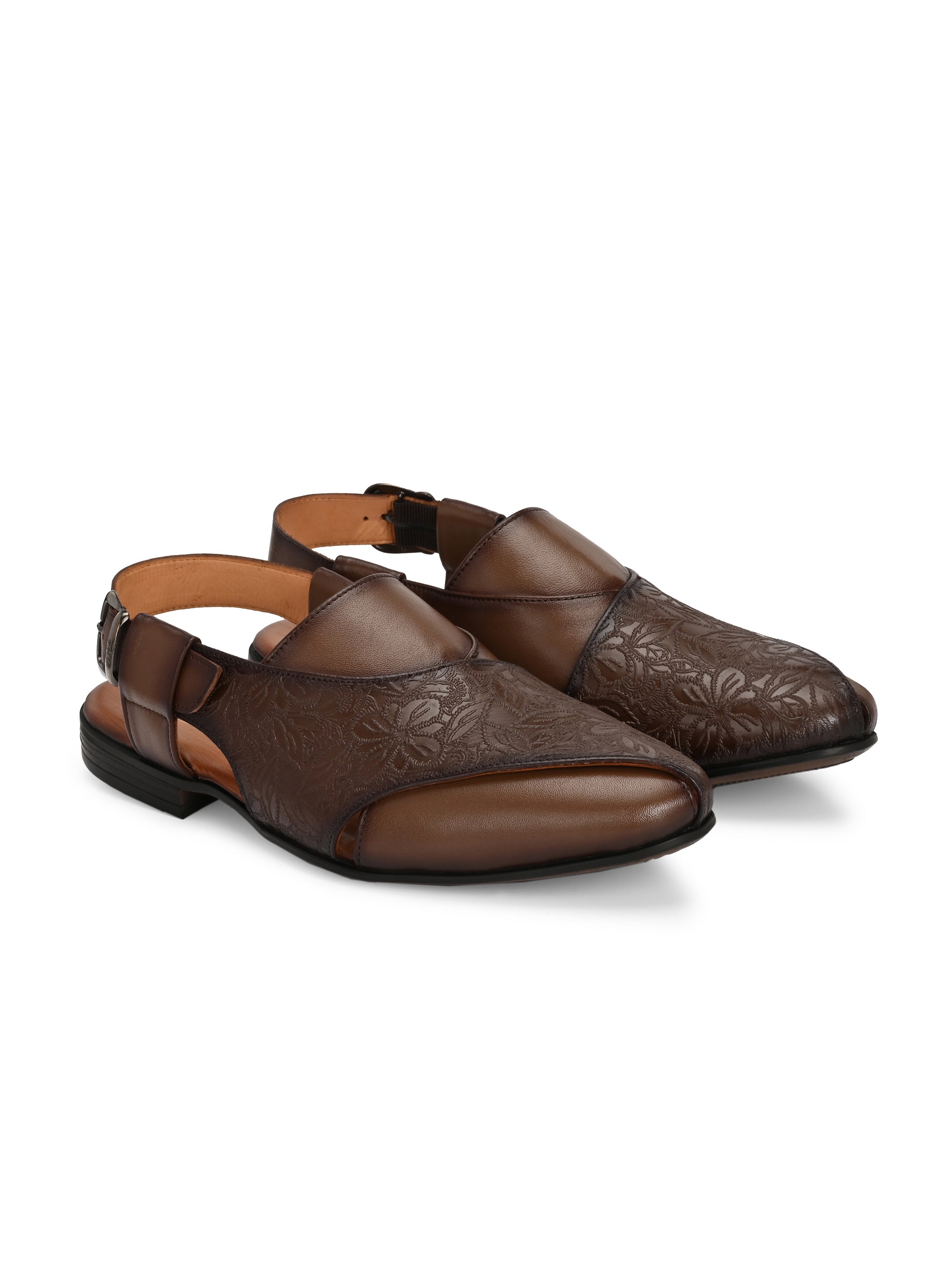 Emir Leather Peshawari Sandals - The Heels India