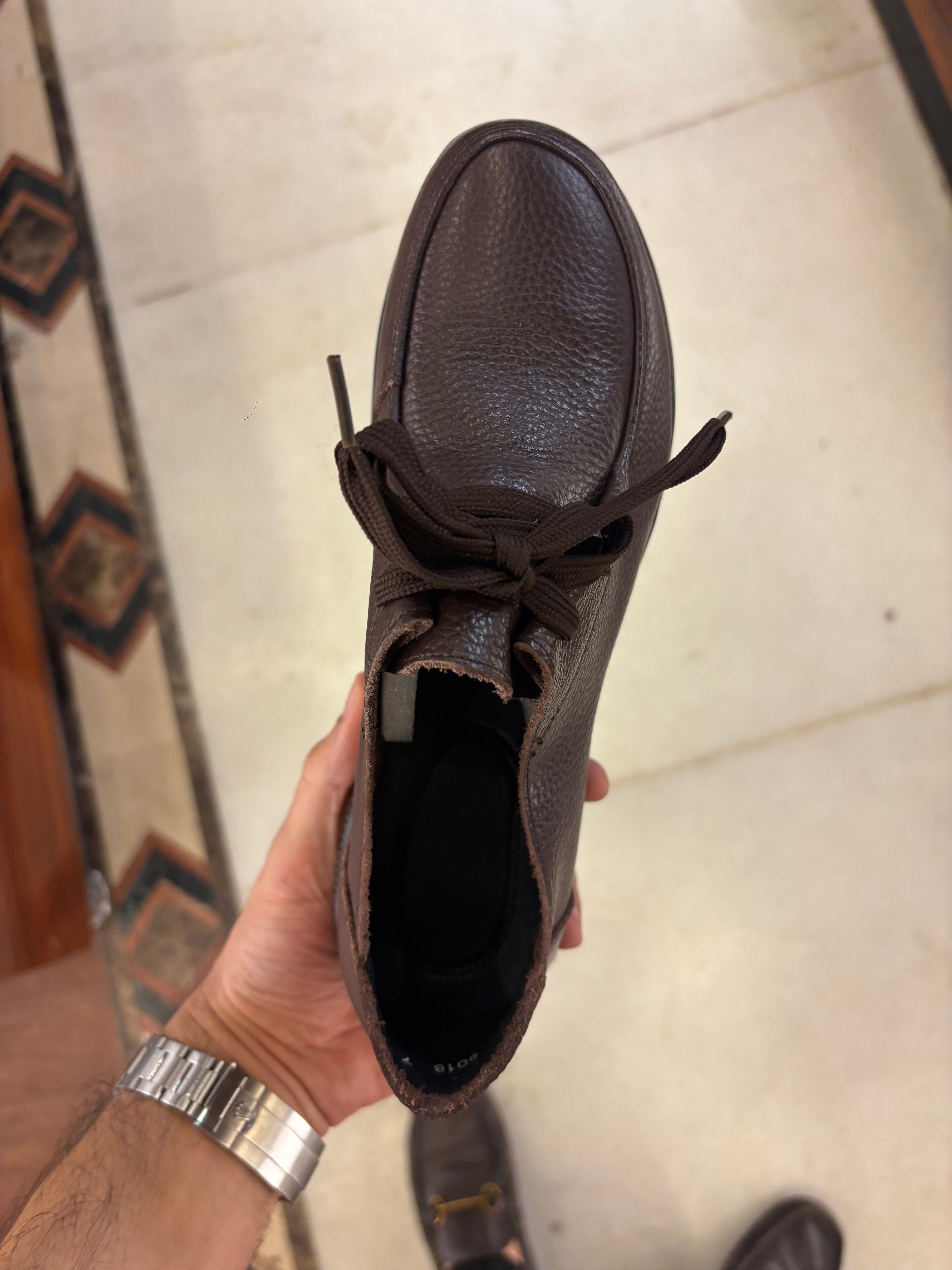 Arianna Casual Leather Lace Up Derby Shoes