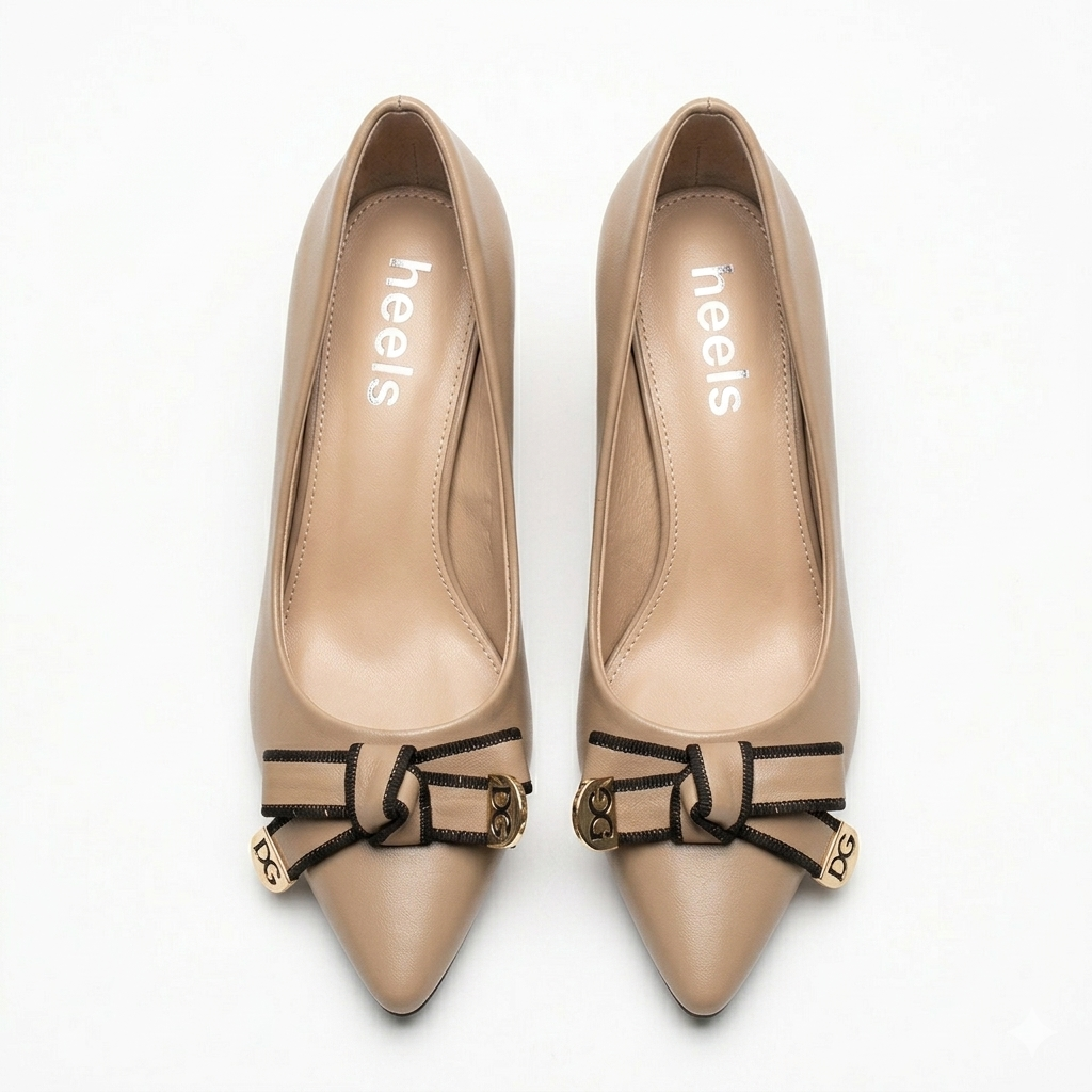 Klara Knot Bow Block Heel Stilettoes
