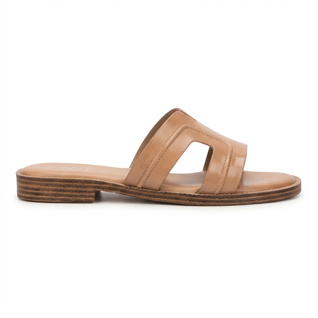 Nysa Cushioned Mid Heel Sliders