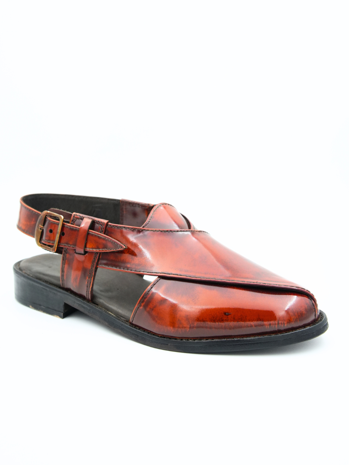 Rampa Leather Ethnic Peshawari Sandals