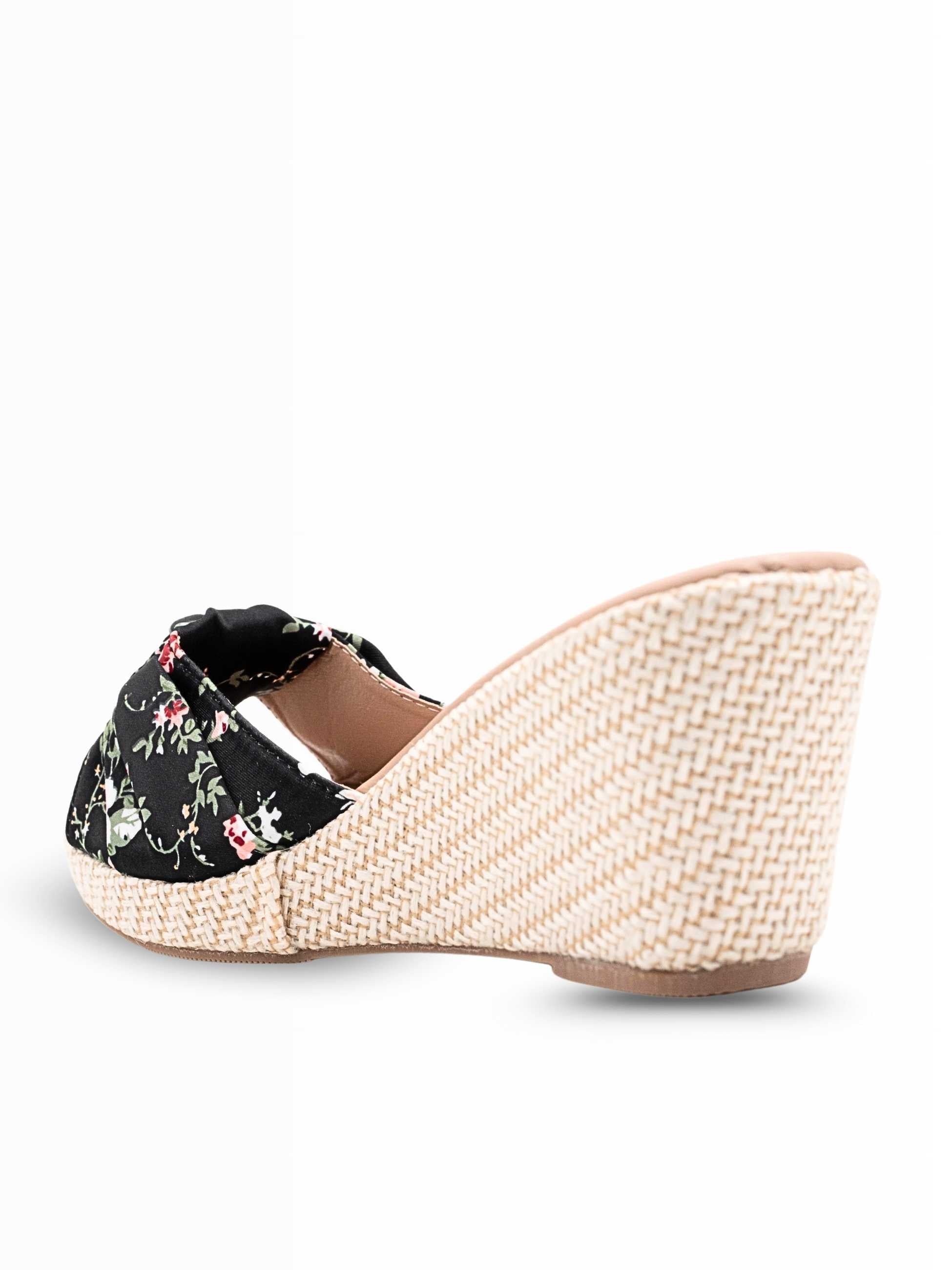 Kate Knot Bow Wedge Heels