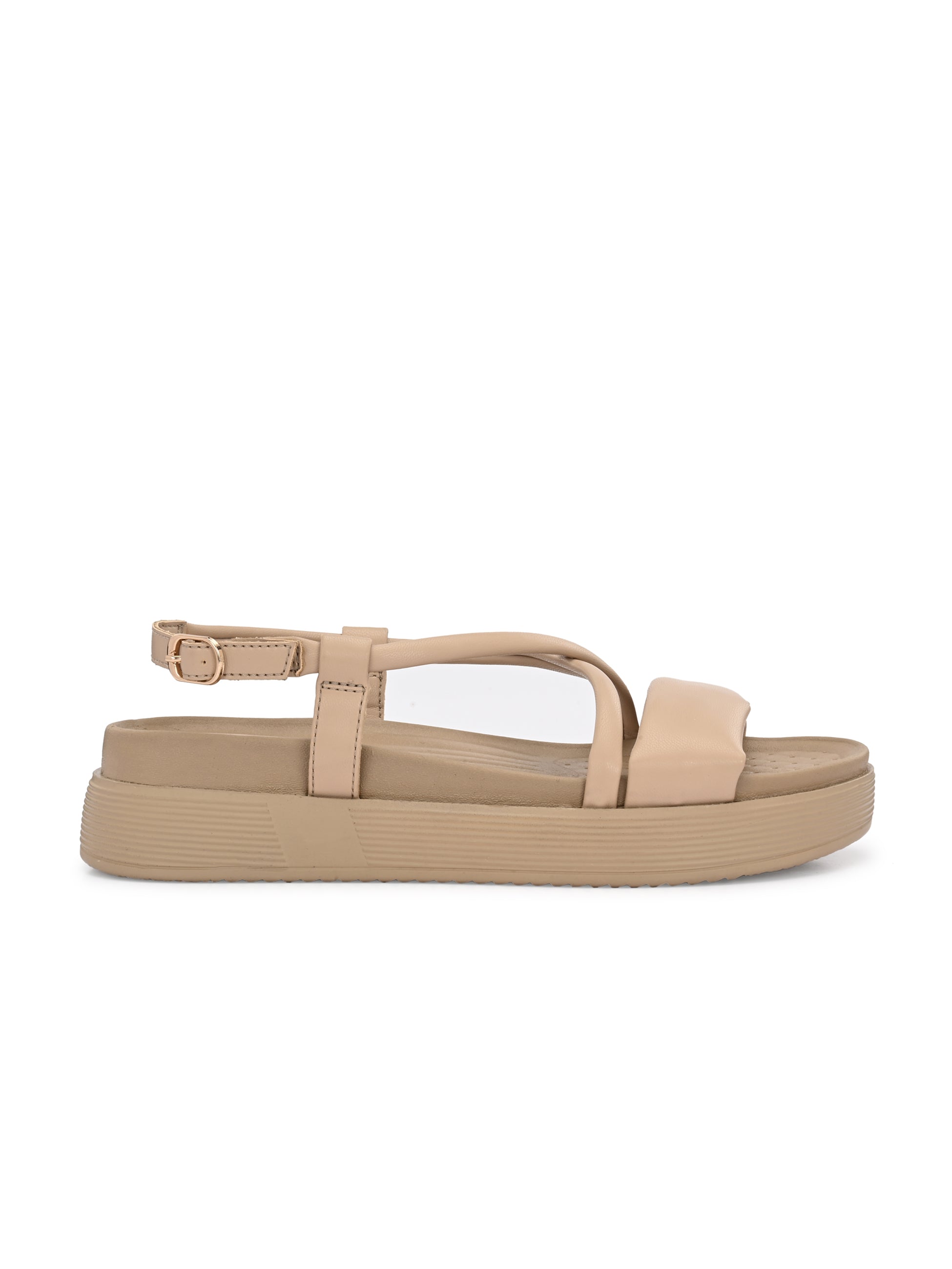 Roxy Back Elastic Wedge Sandals