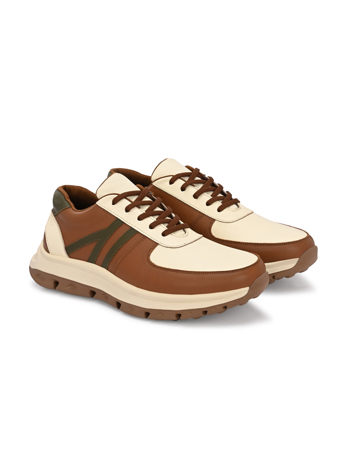 DRIFT Premium Leather Lace-Up Sneakers