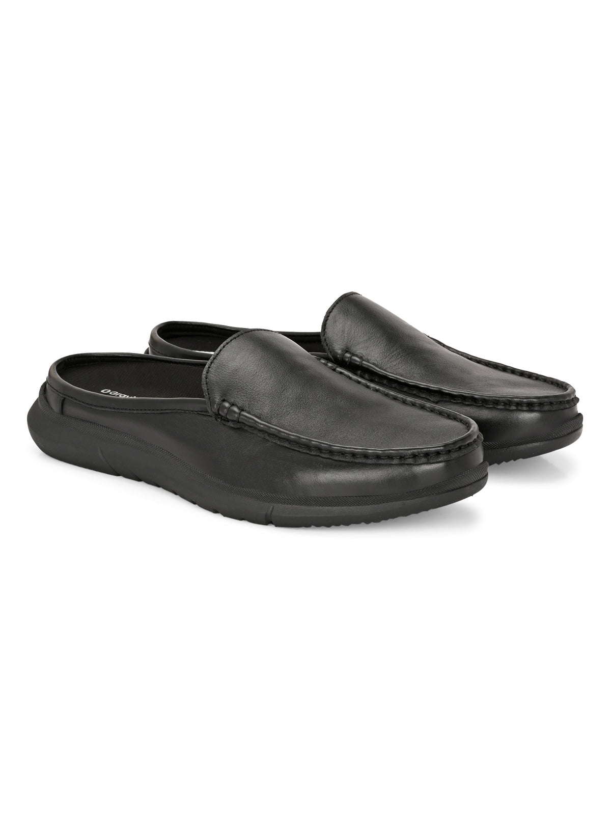 Zero Gravity Leather Slip-On Mules - The Heels India