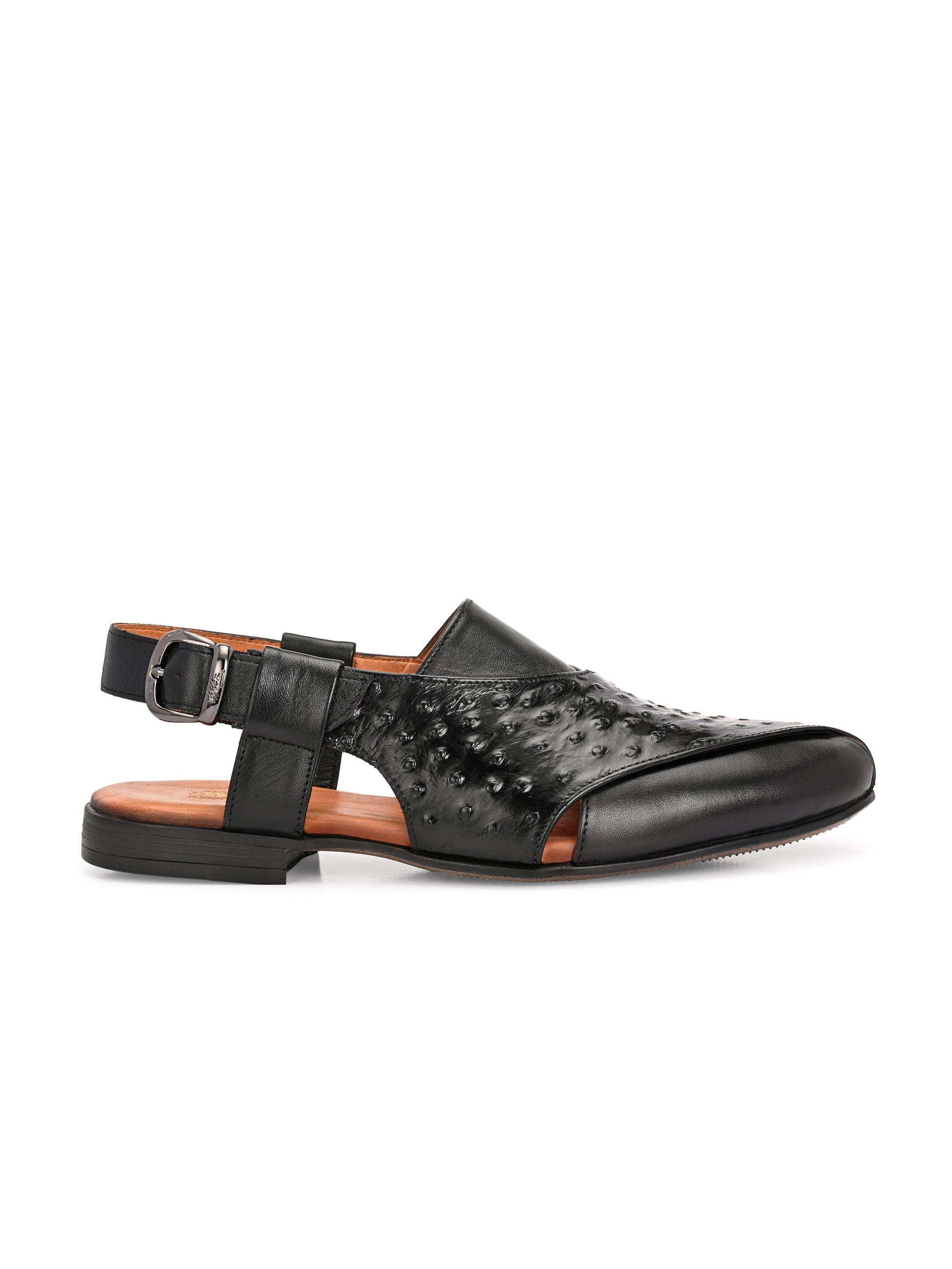 Zafran Ethnic Leather Peshawari Sandals