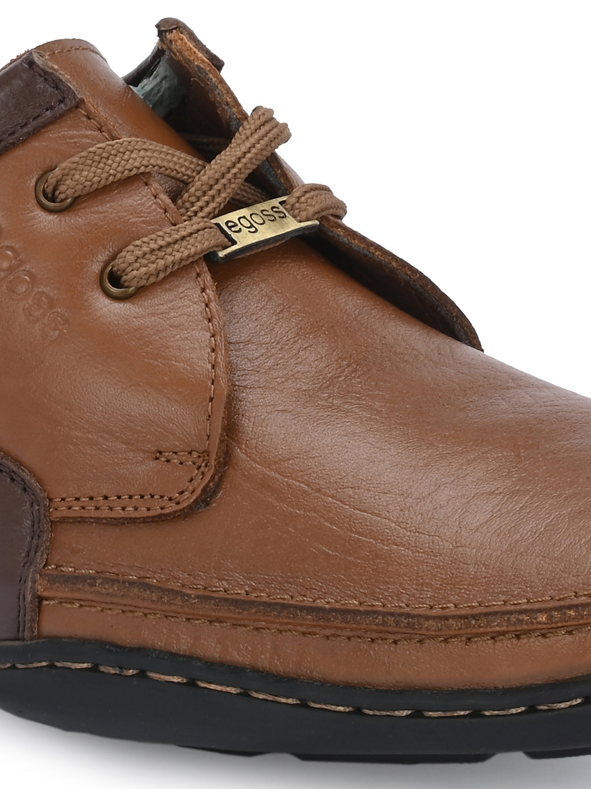 Isakov Leather Casual Stitched Derby Shoes