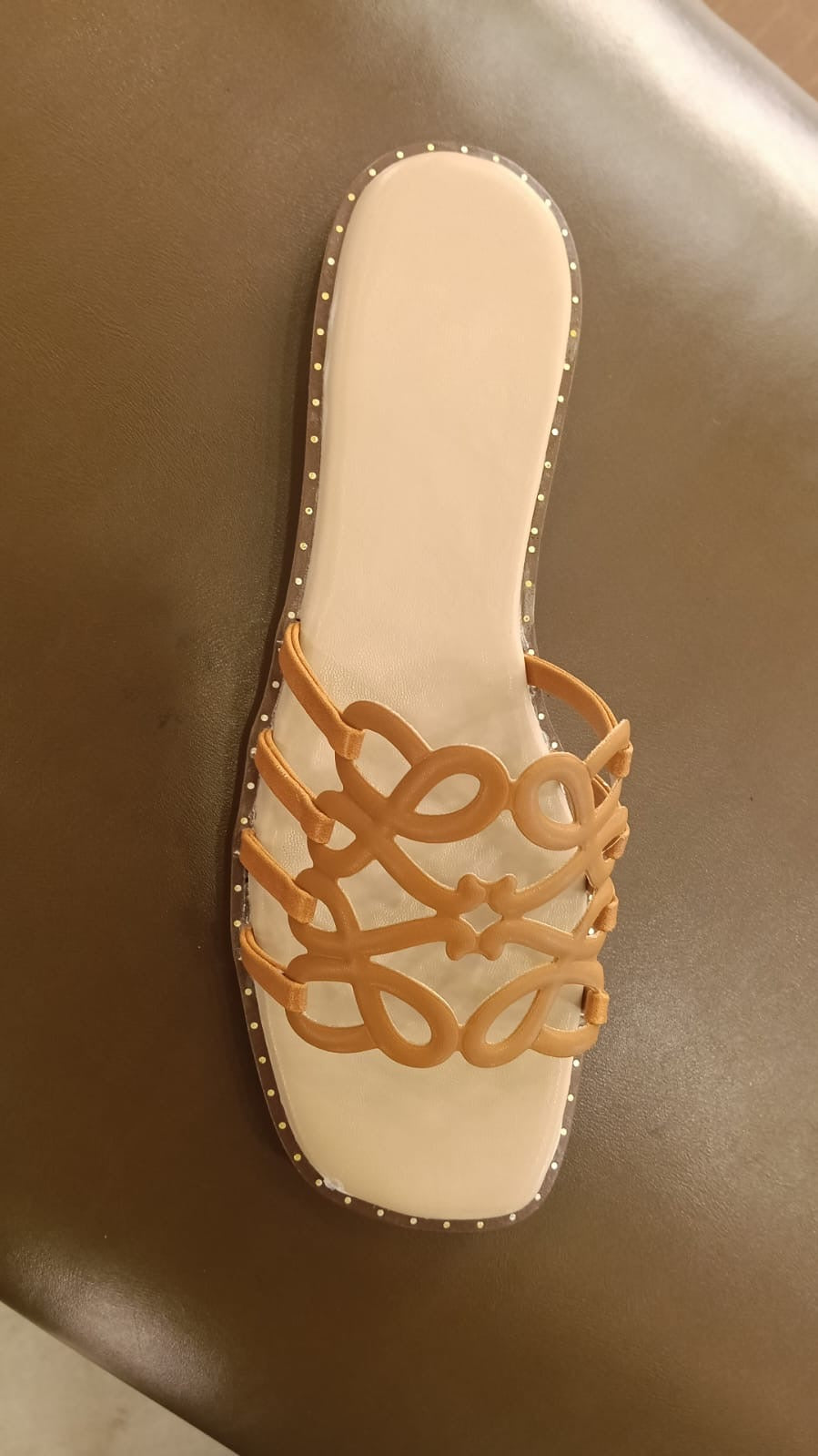 Portia Laser Cut Cushioned Summer Sliders