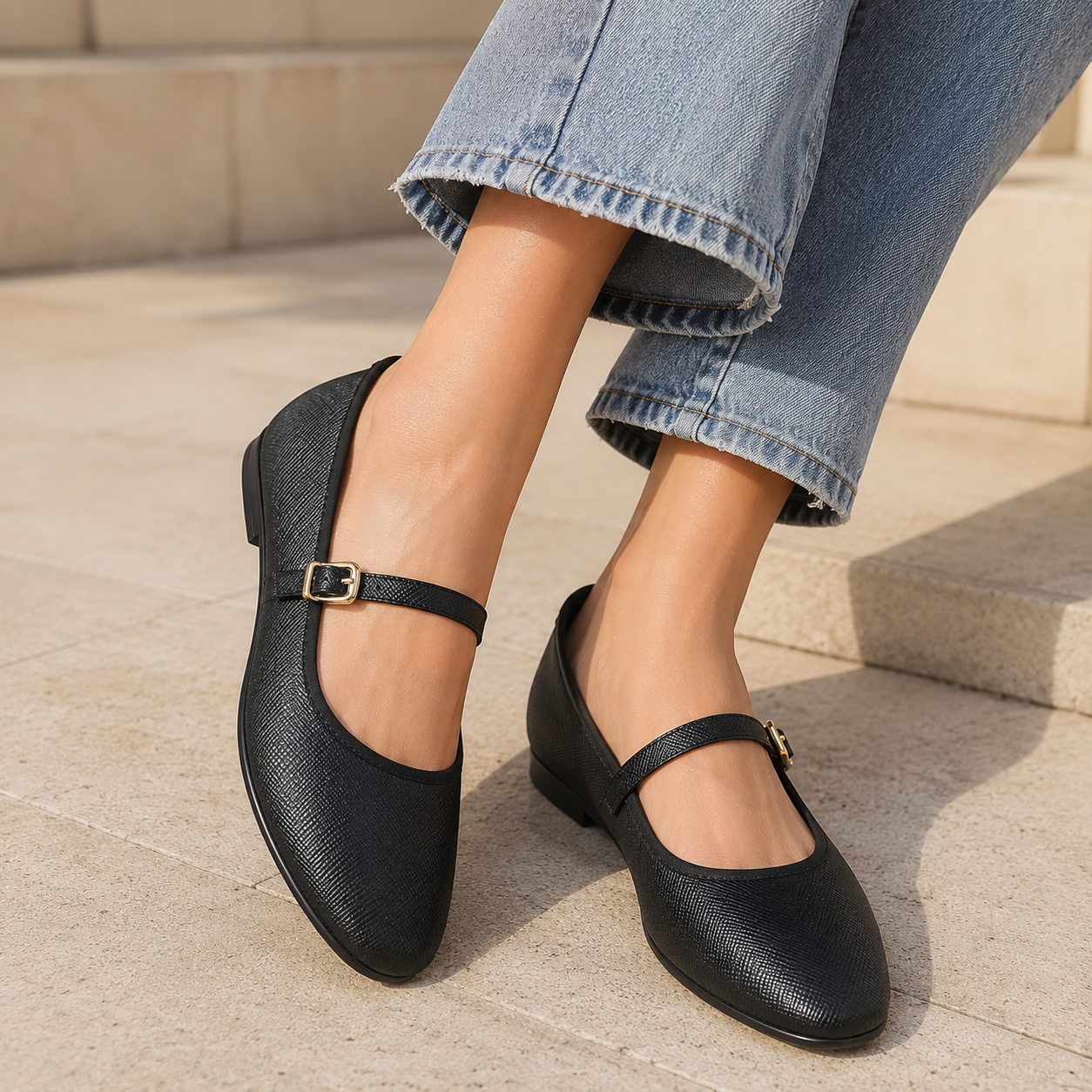 Betty Premium Vegan Mary Jane Ballerinas