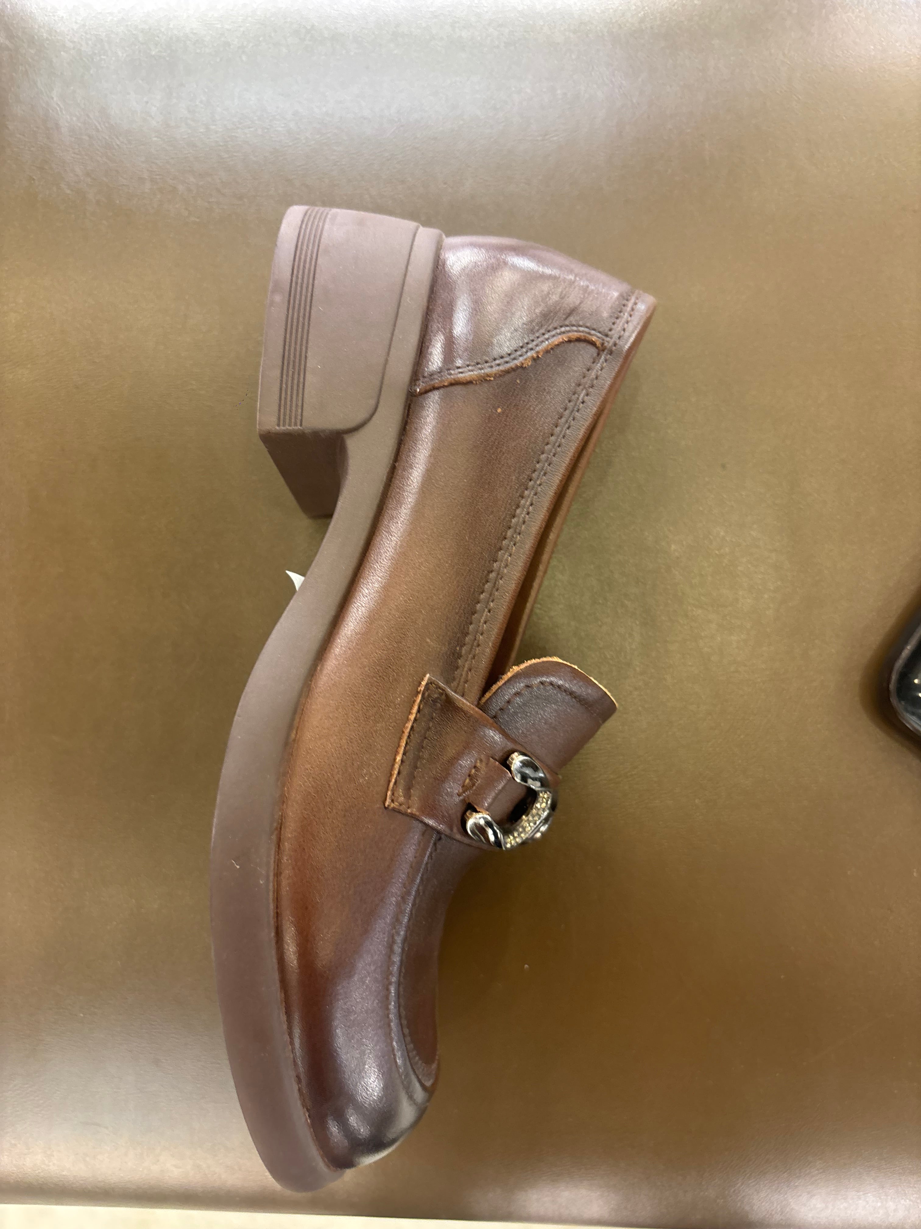 Kelly Premium Leather Mid Heel Loafers