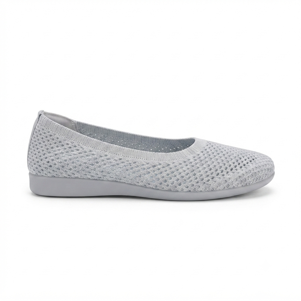 Grace Crochet Flat Flexi Comfort Ballerinas