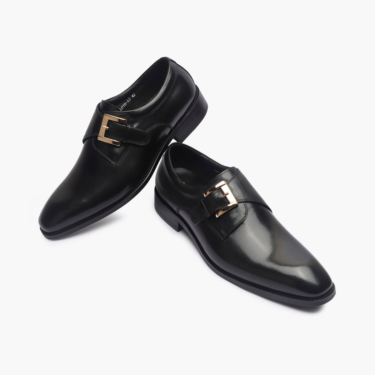 Lorelei Buckle Leather Monk Strap