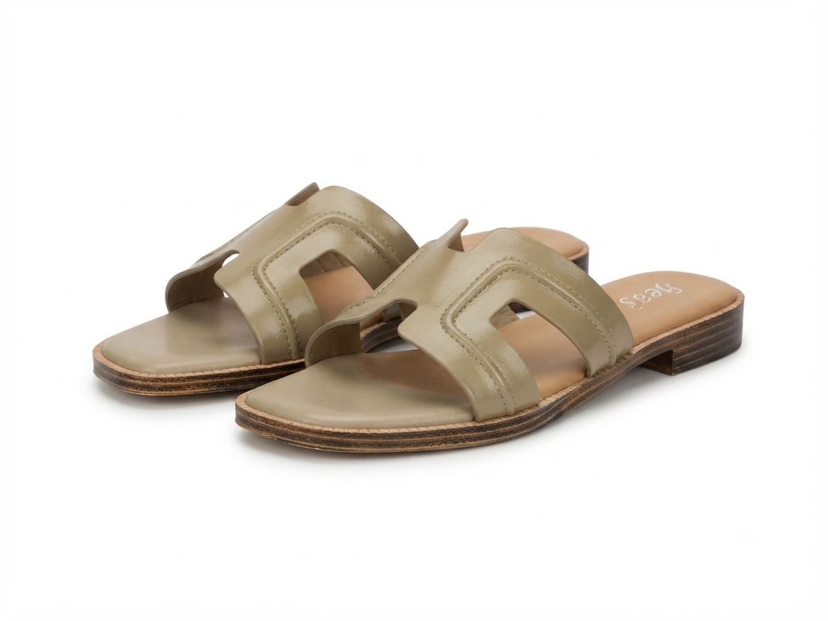 Nysa Cushioned Mid Heel Sliders