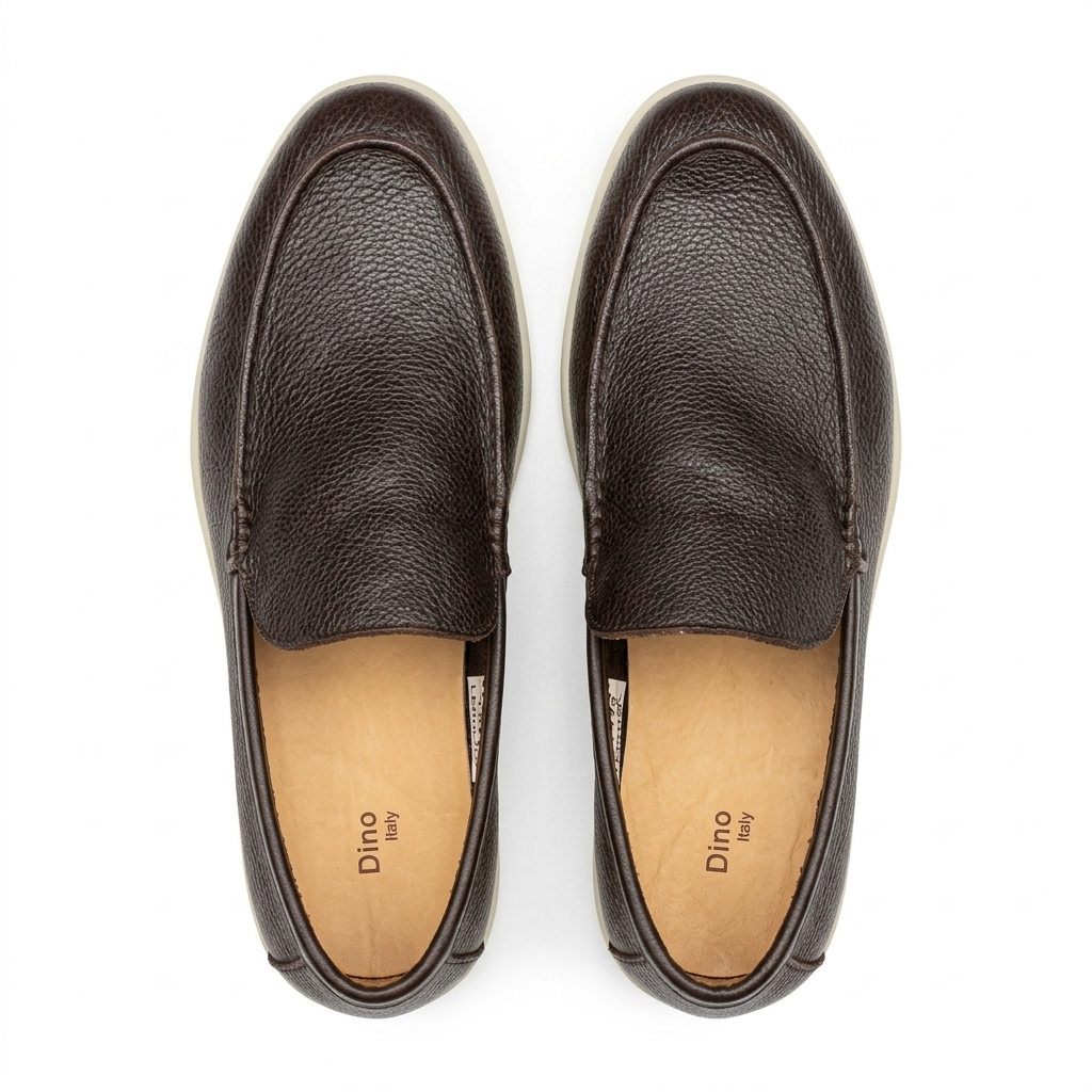 Delap Premium Leather Slip-On Loafers