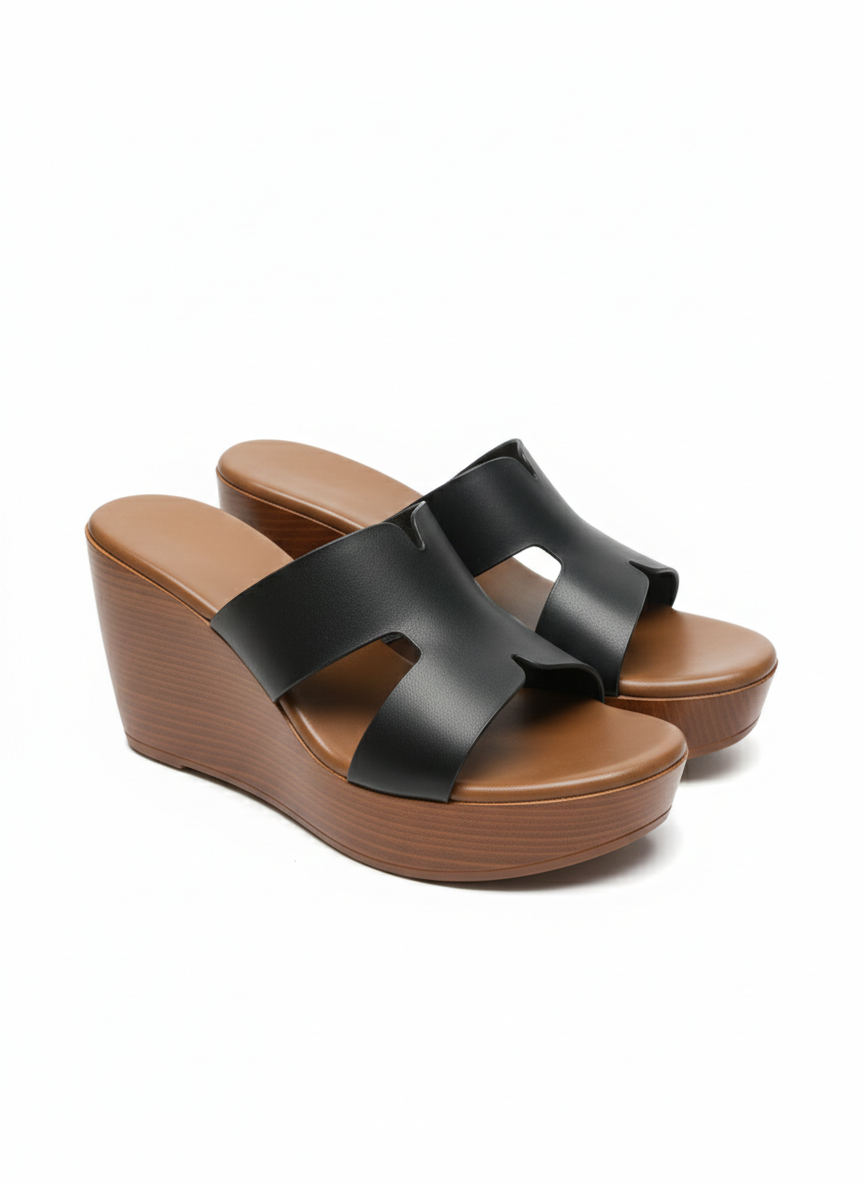 Carlita Casual Wedge Slip On Platform Heels - The Heels India