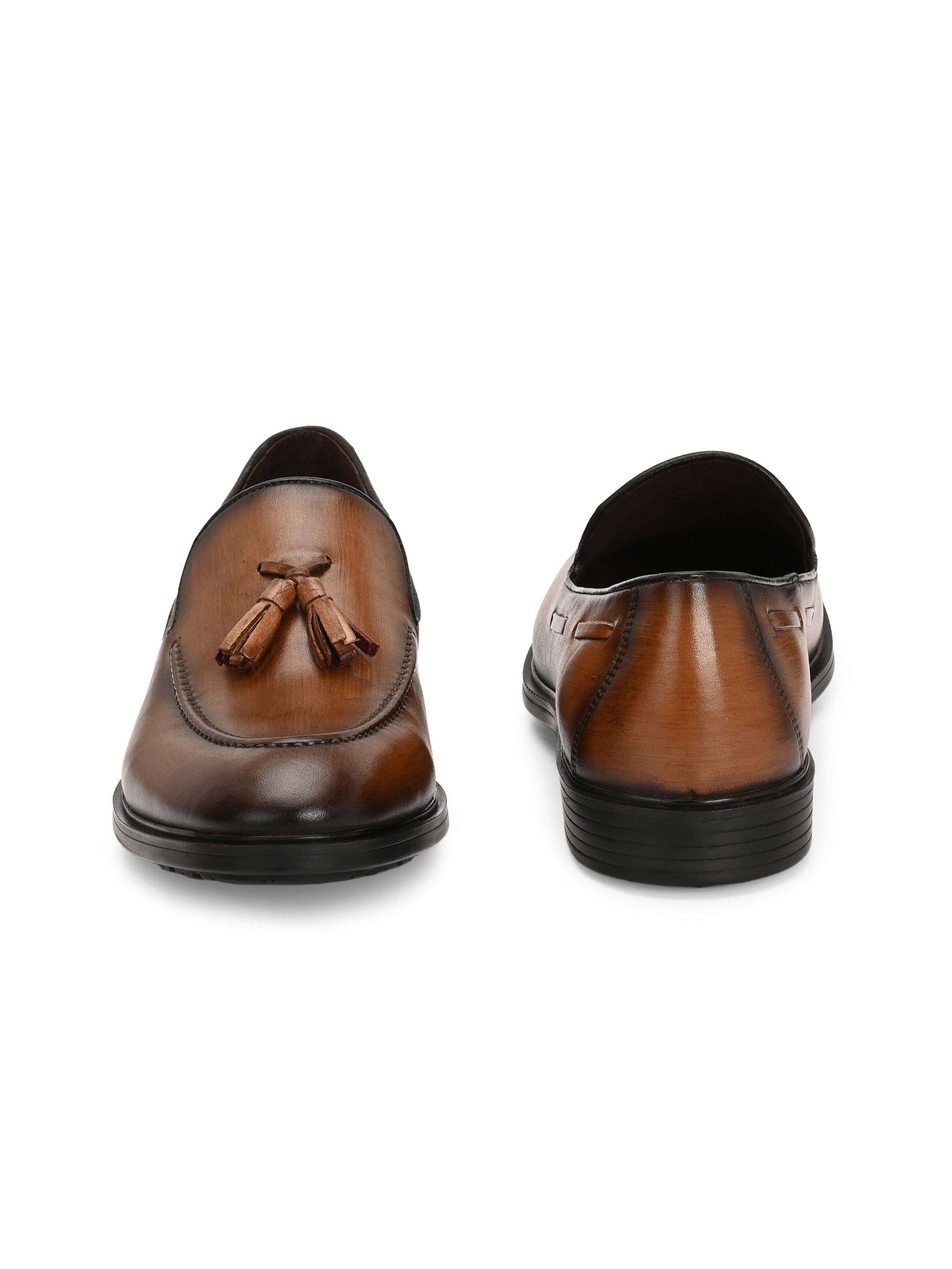 Enzo Tassel Leather Loafers