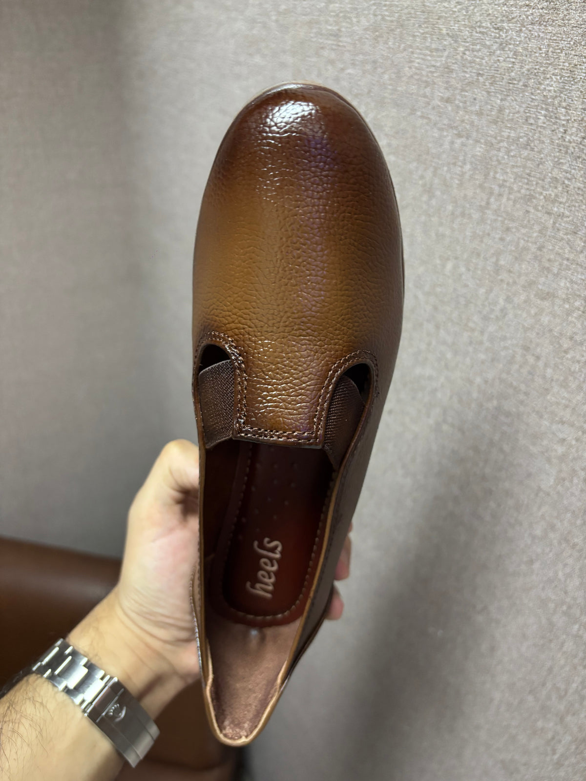 Kylie 2.0 Leather Elastic Wedge Ballerinas