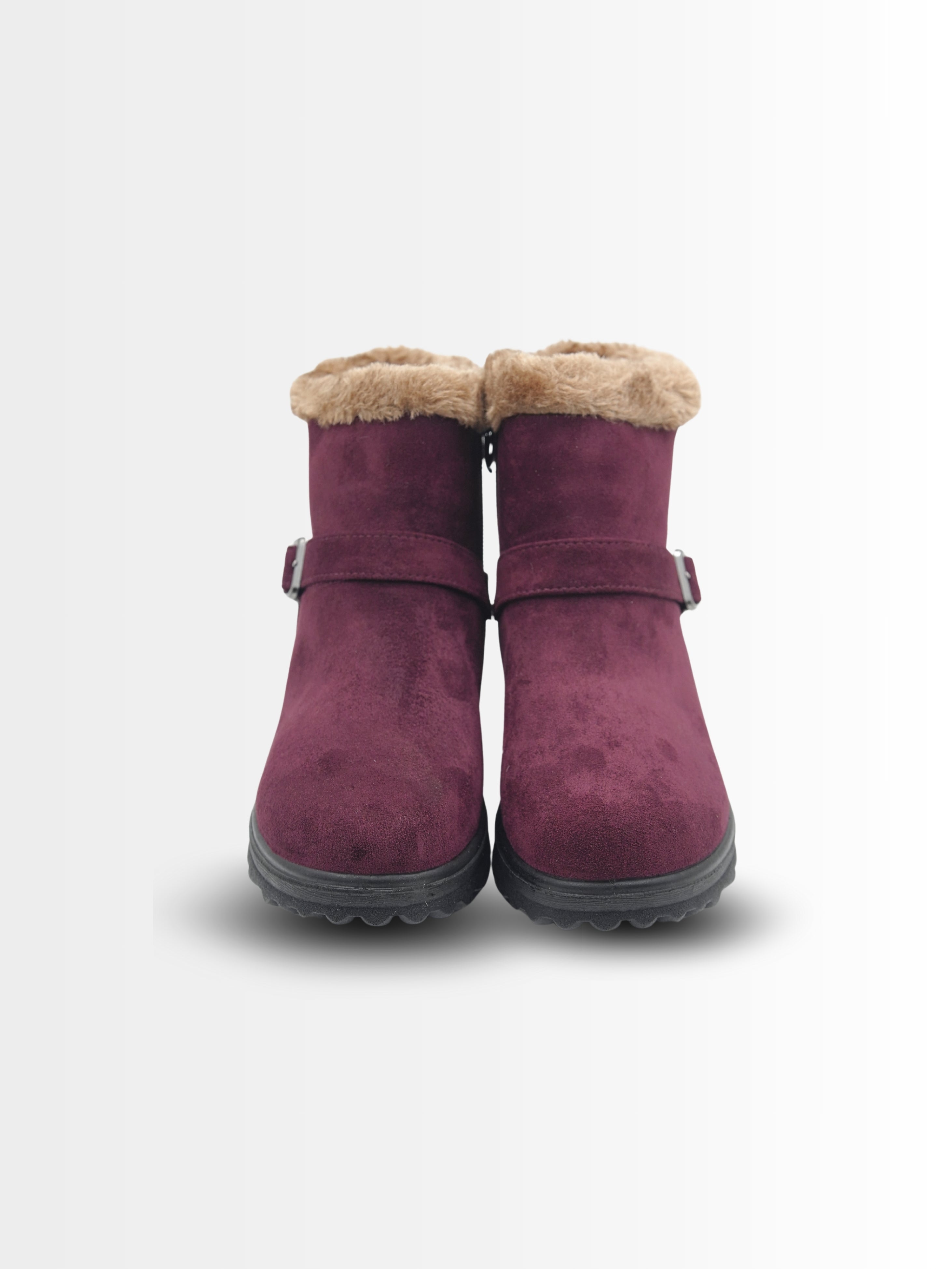 Costara Suede Fur Ankle Boots