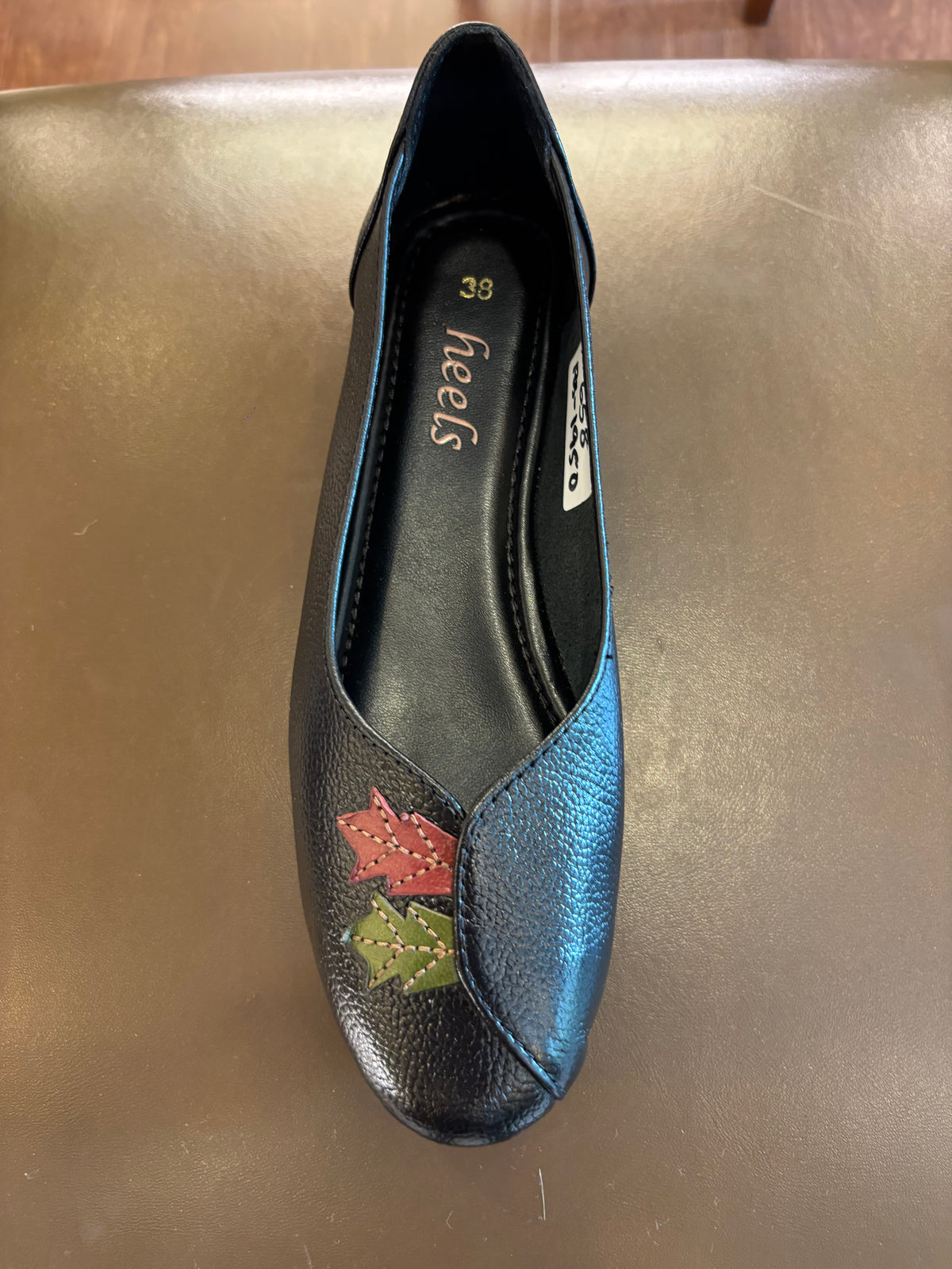 Maple Flora Leather Ballerinas