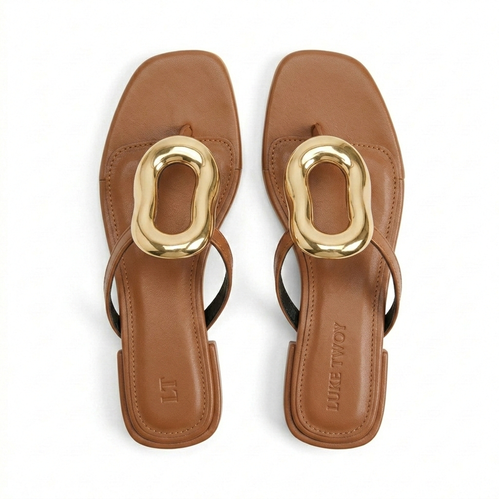 Nova Buckled Summer Mid Heel Sliders - The Heels India