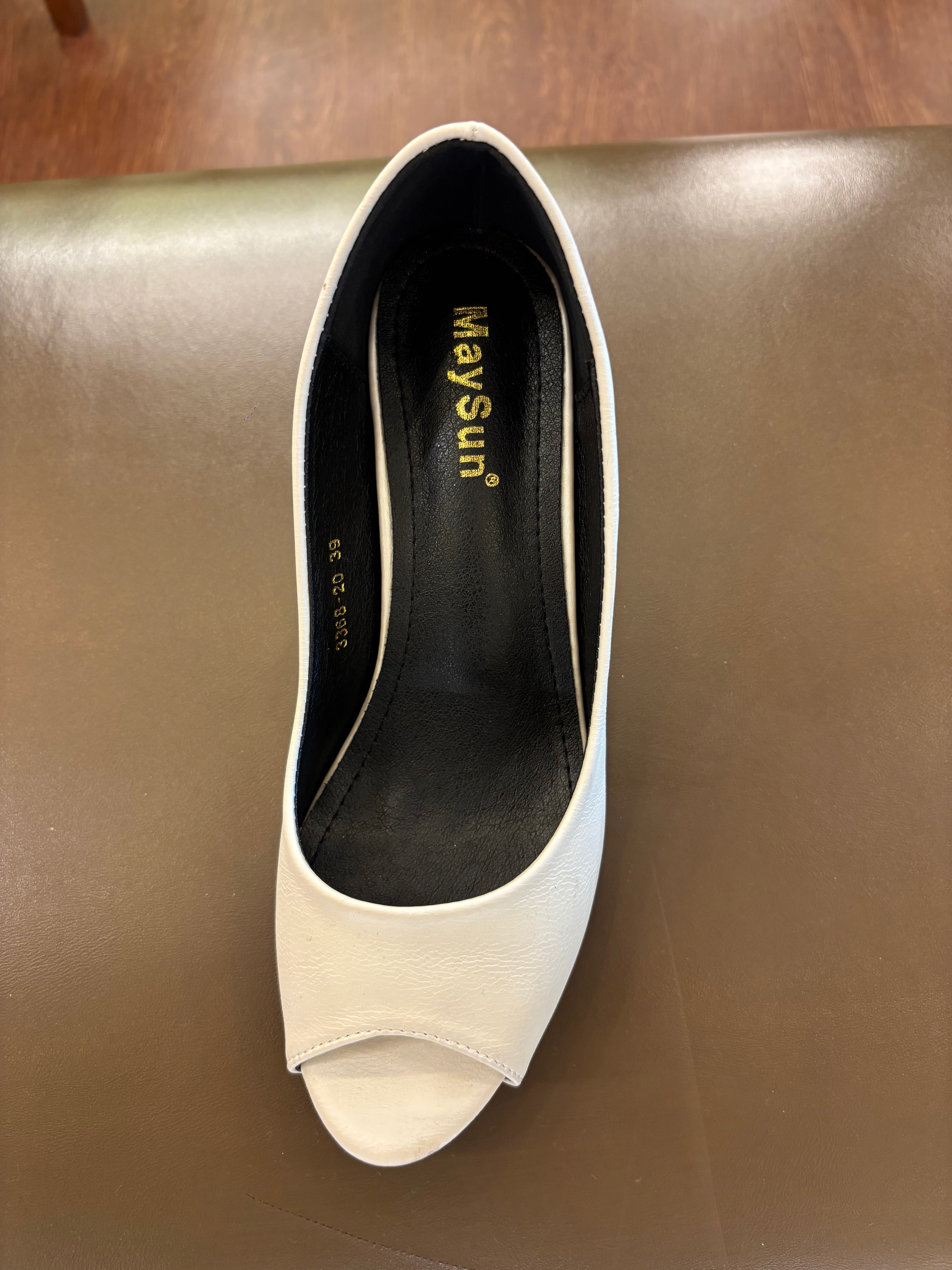Opera Peep Toe Pencil Heels