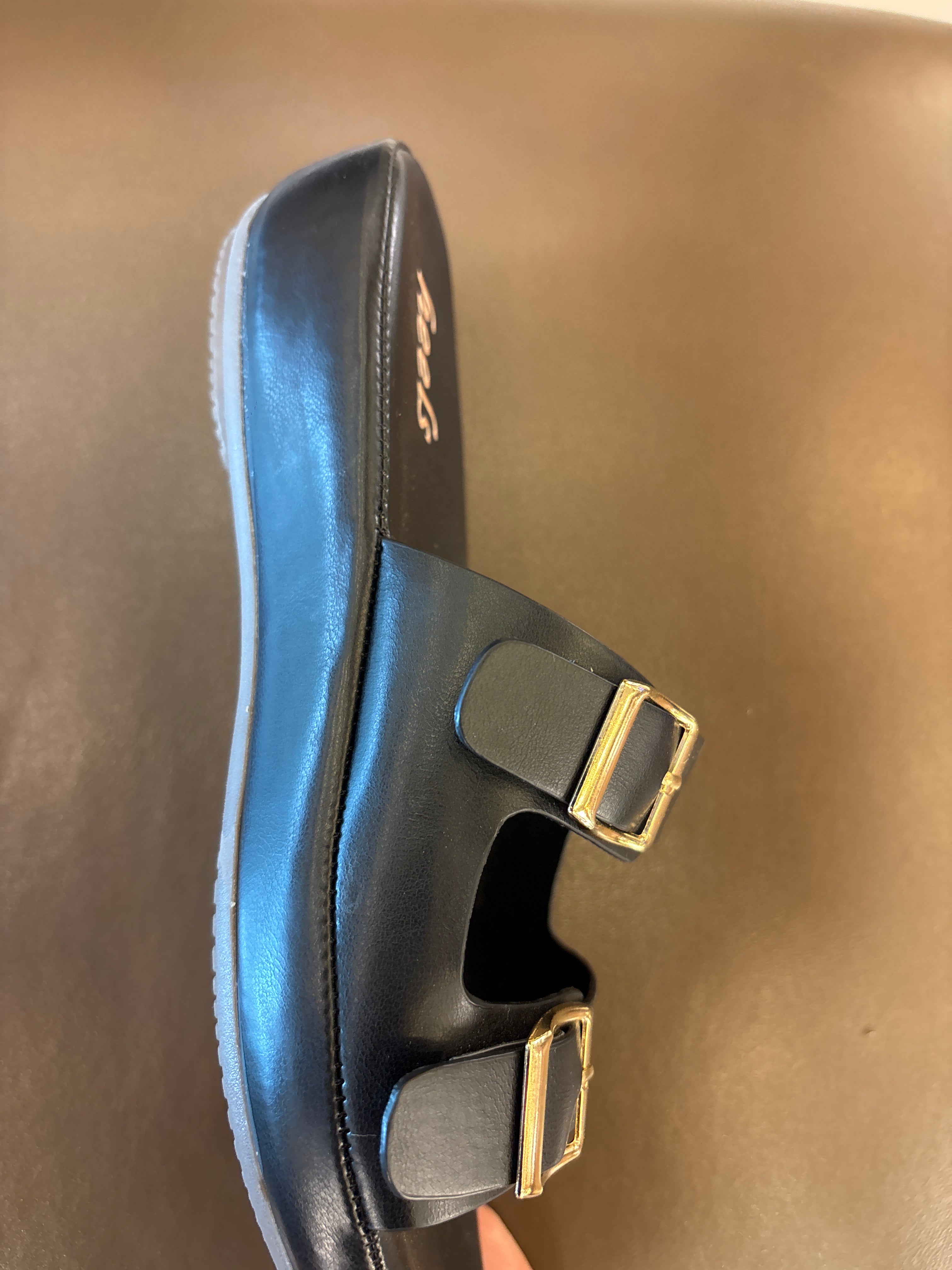 Zoe Double Strap Cushioned Sliders - The Heels India