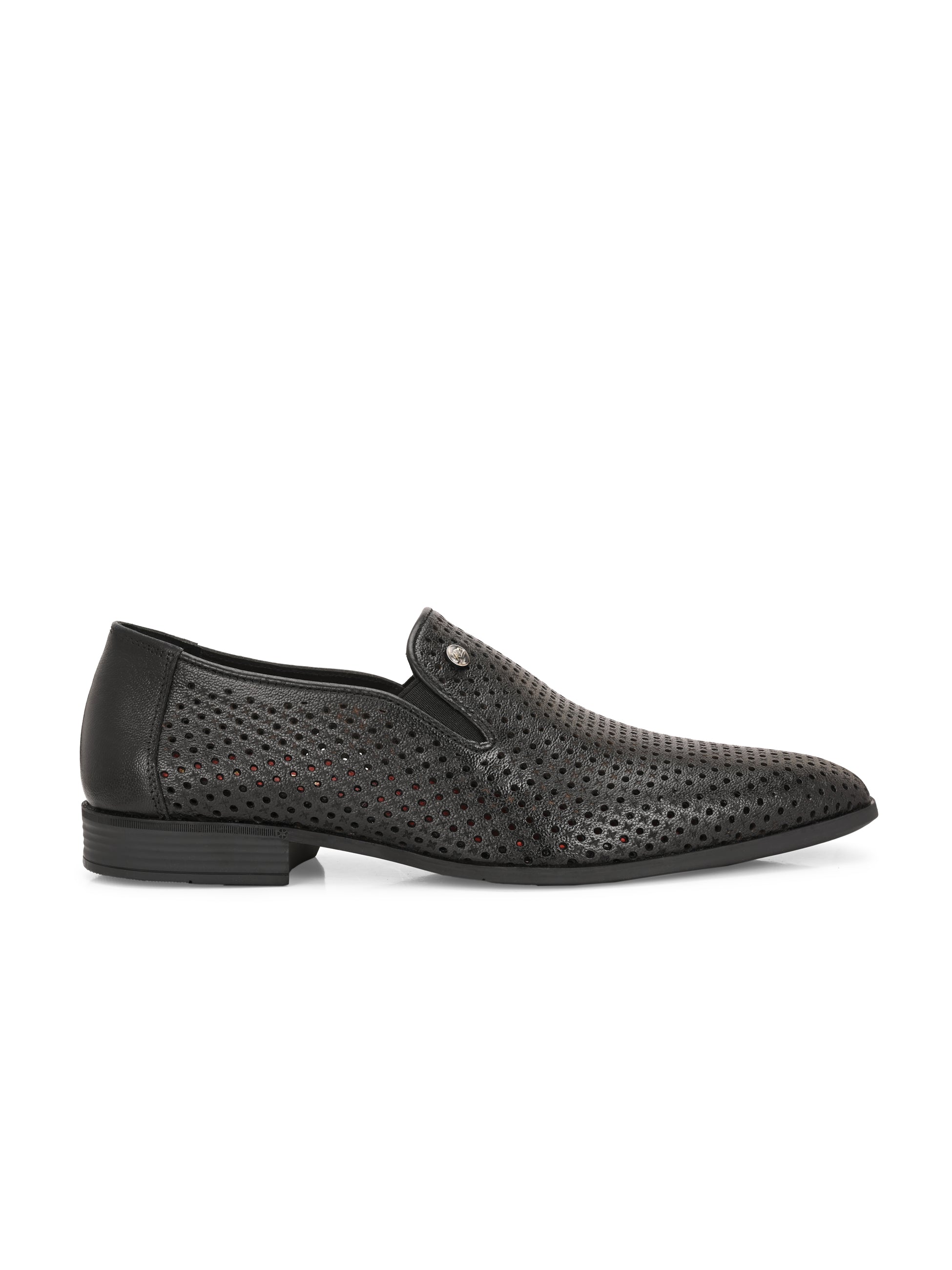 Kyros Perforated Leather Mocassins - The Heels India