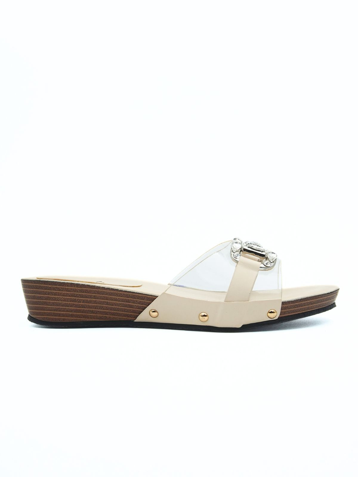 Julia Clear Buckled Sliders