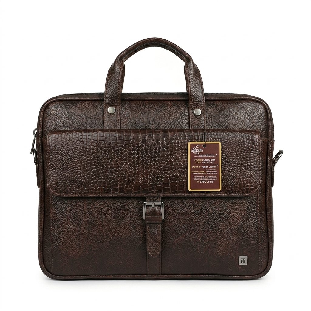 Brown Leather Laptop Bags SLP342