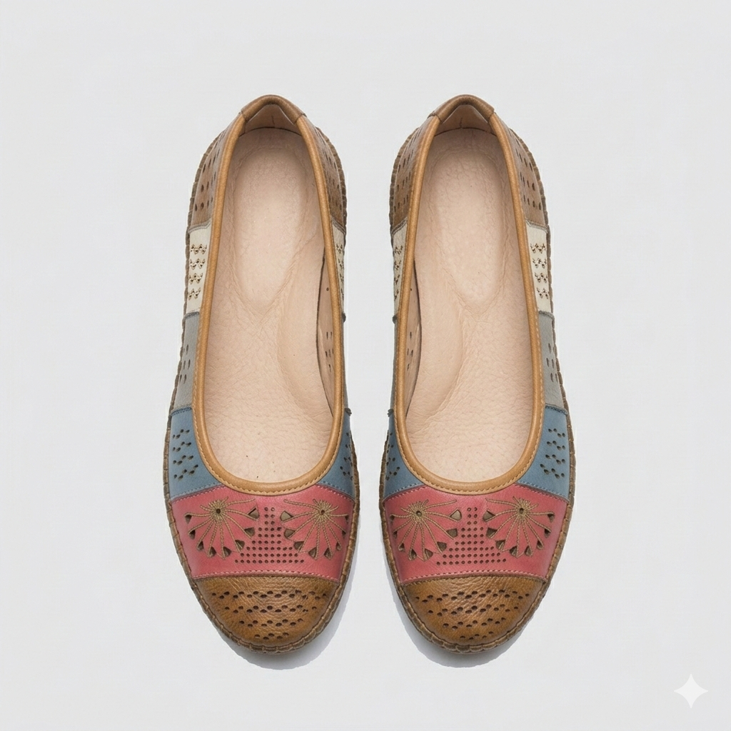 Melanie Premium Leather Multy Comfort Ballerinas