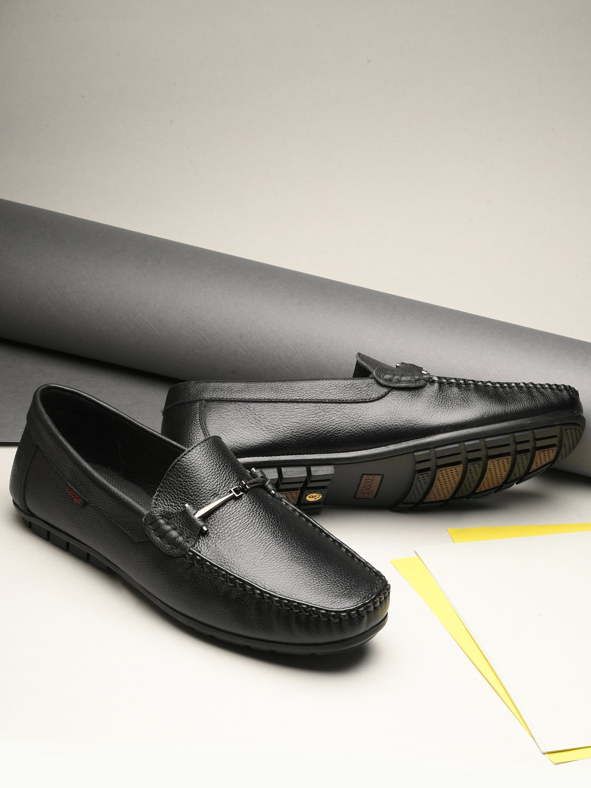 James Cushioned Leather Loafers - The Heels India