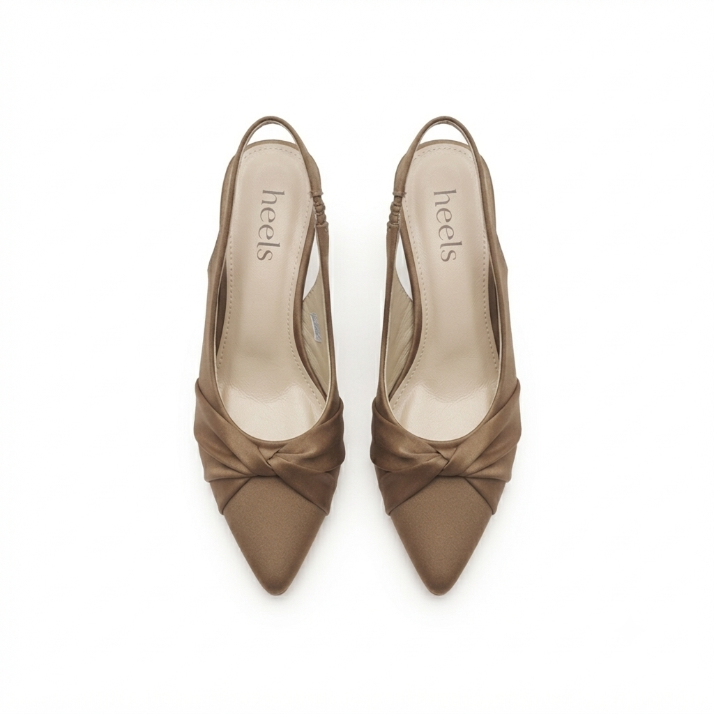 Raya Swirl Sling Back Kitten Heels