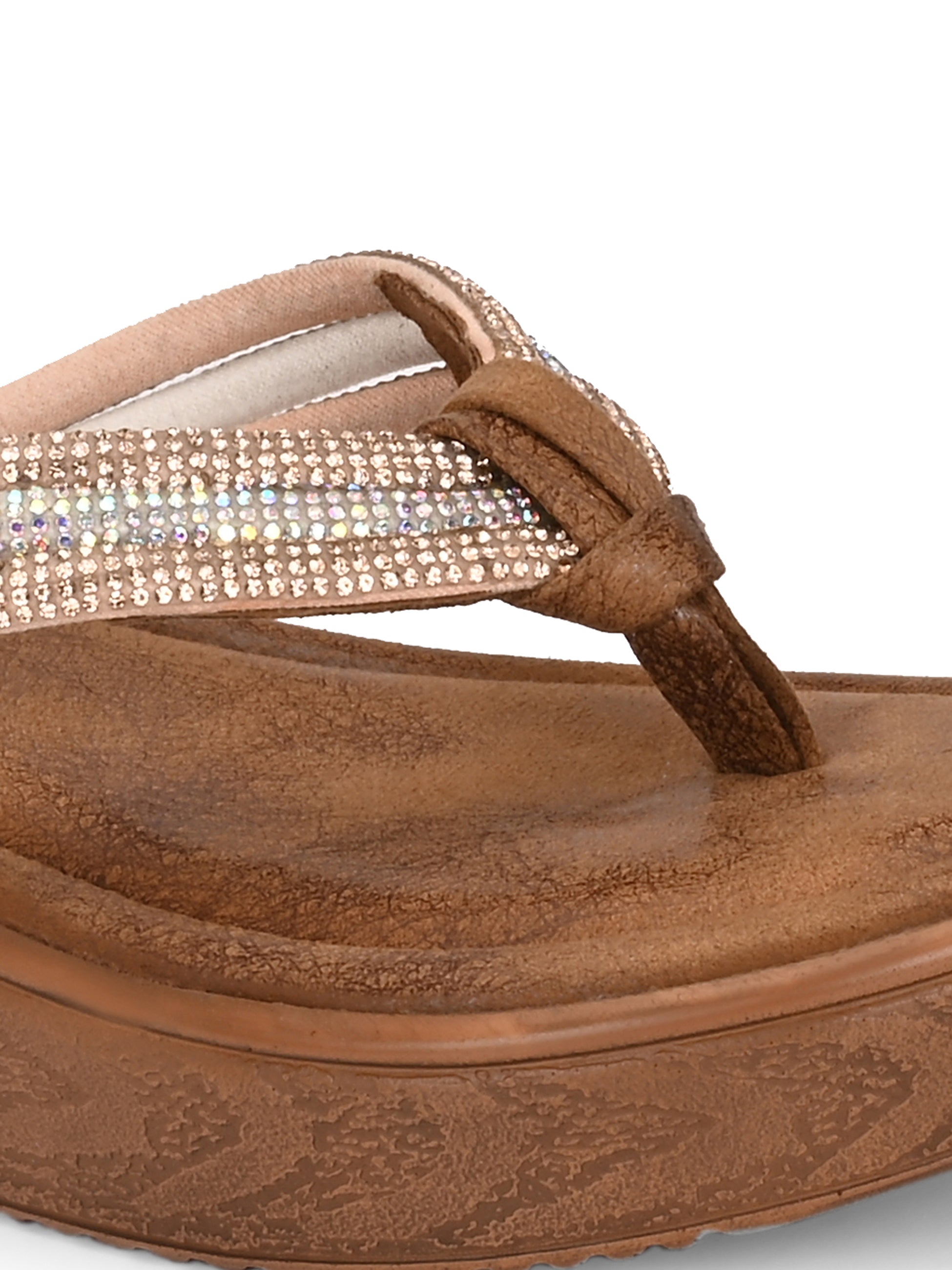 Creselle Bling Wedge Slippers