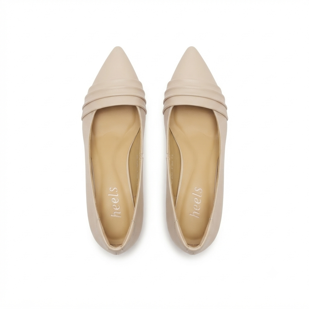Emma Premium Leather Kitten Heel Stilettos