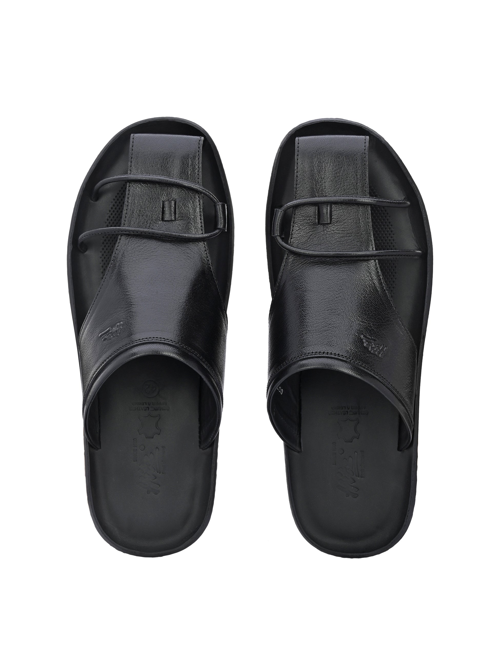 Bravur Leather Sliders