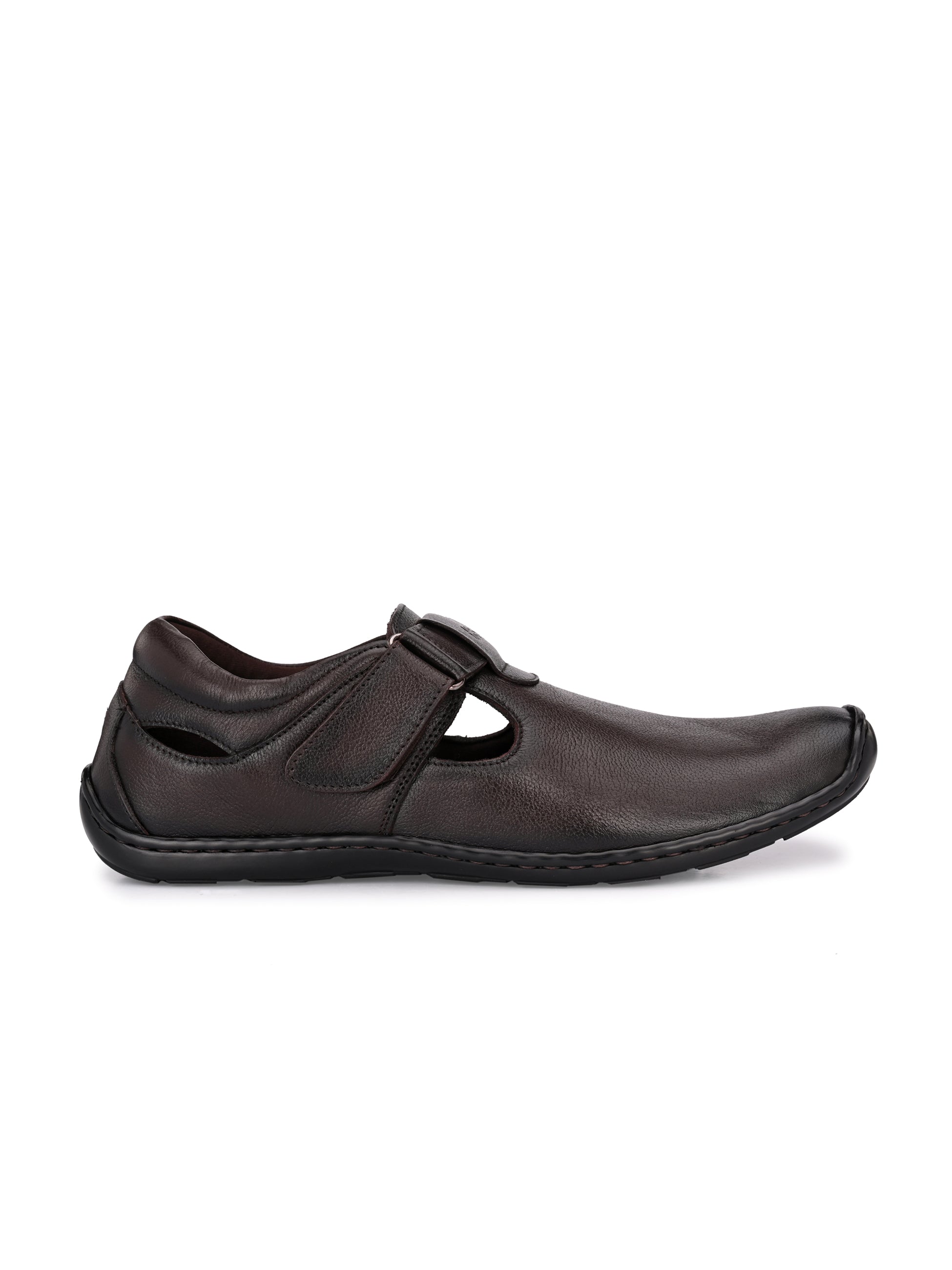 Brunel Leather Velcro Roman Sandals