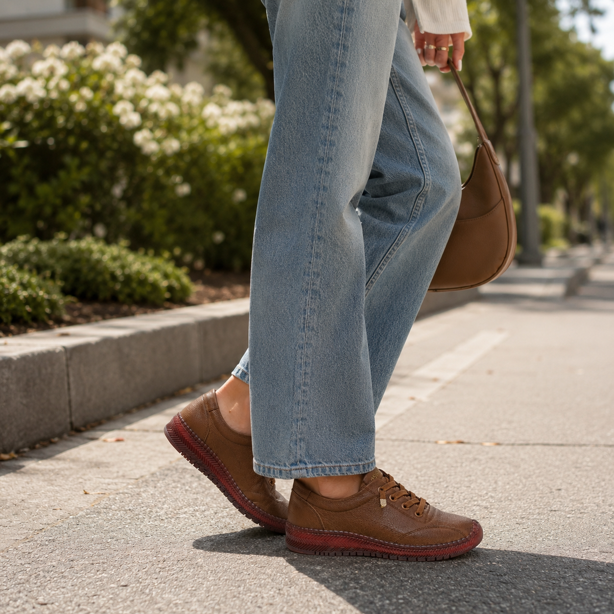 Serena Premium Leather Comfort Derby Lace Loafers