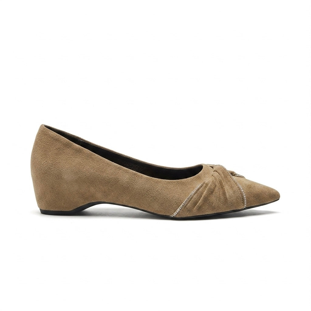 Sloane Wedge Suede Swirl Ballerinas