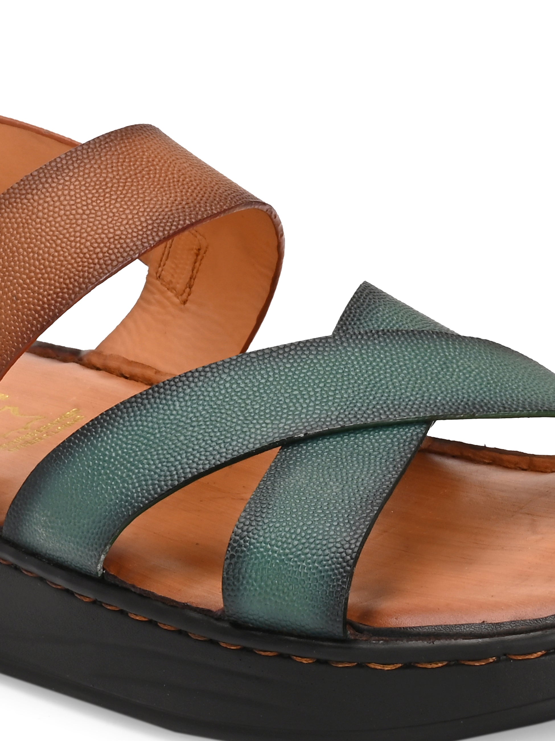 Renzo Multi Leather Cushion Sandals