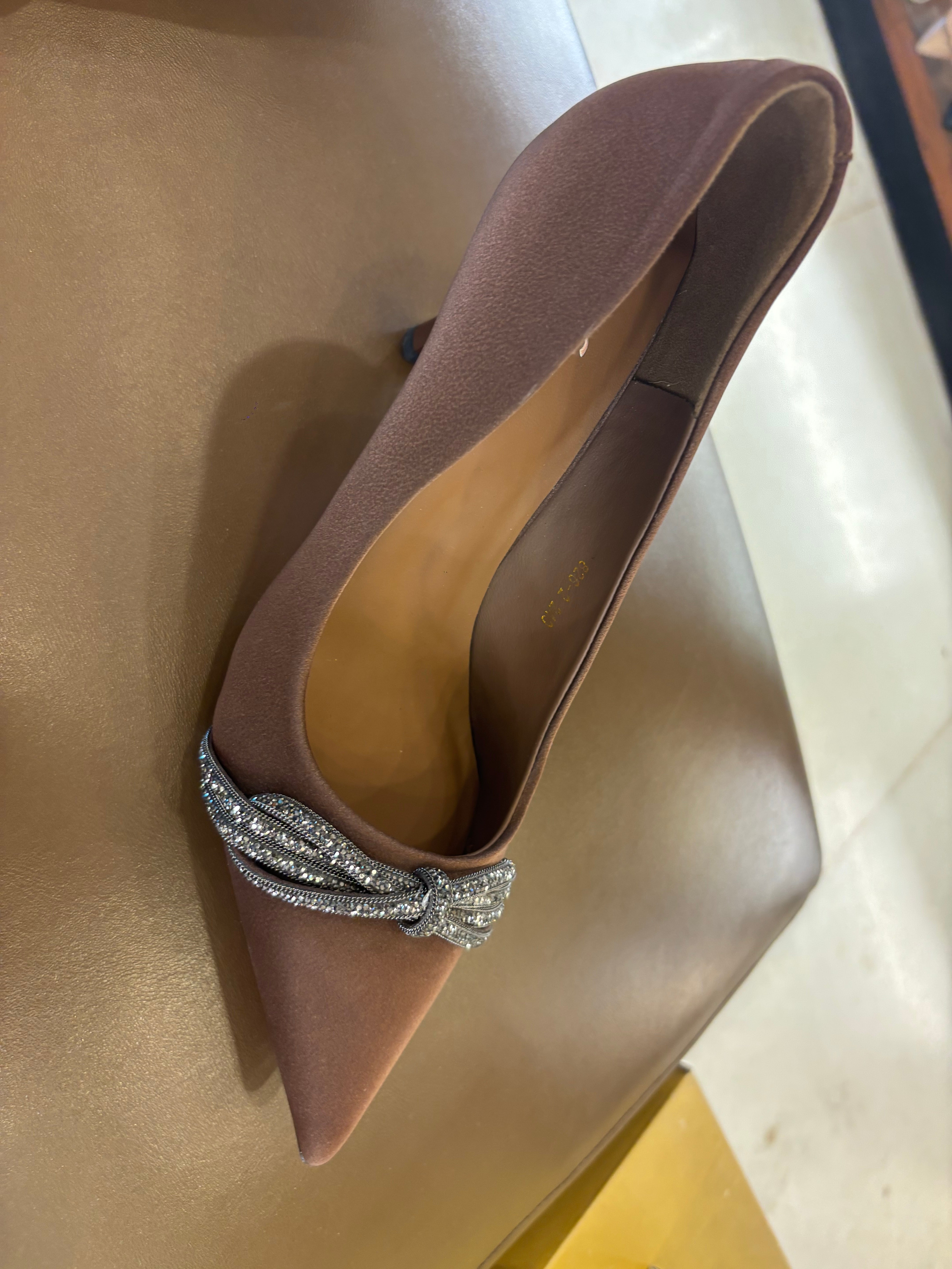 Iris Premium Pointed Bling Pencil Heel Stilettos