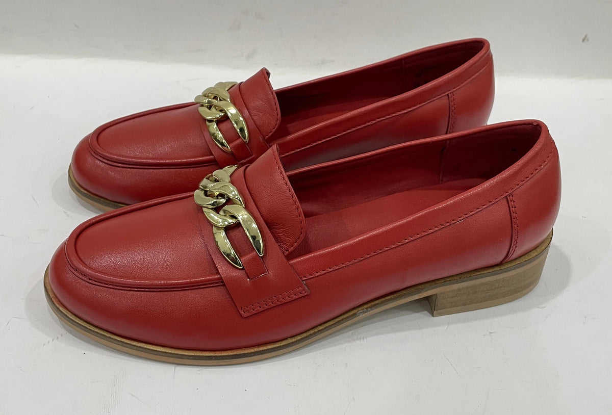 NORA Premium Leather Mid Heel Formal Loafers - The Heels India