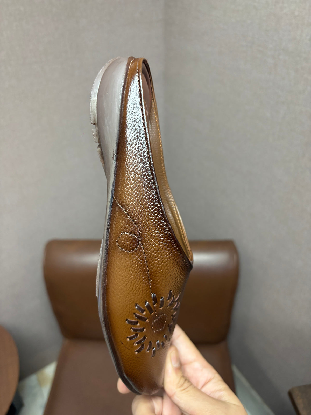 Lydia Leather Back Open Everyday Mules