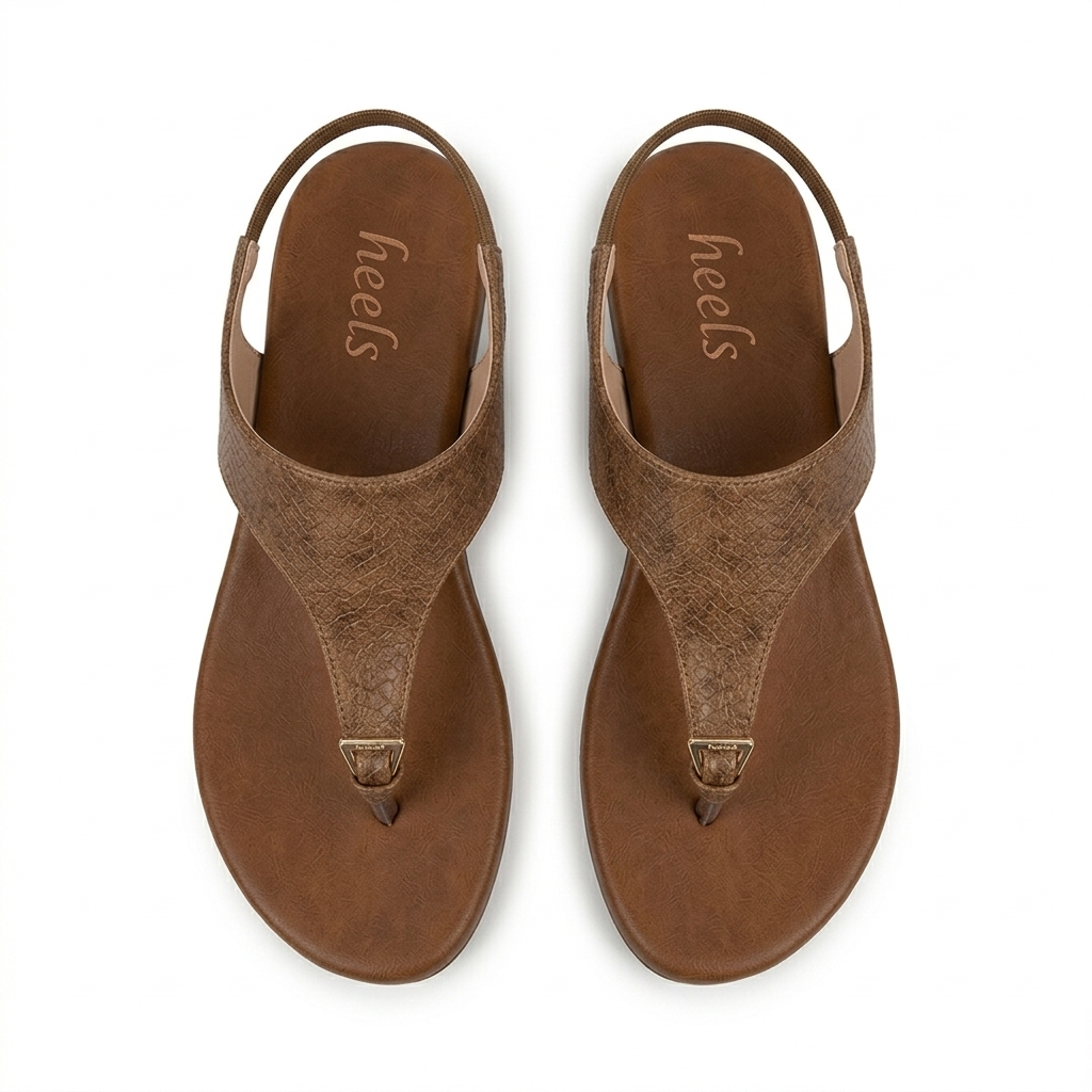 Erica Cushioned Comfort Back Elastic Sandals - The Heels India