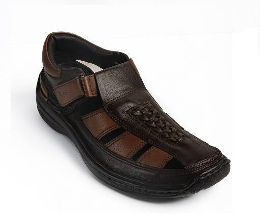 Demarzio Leather Roman Sandals - The Heels India