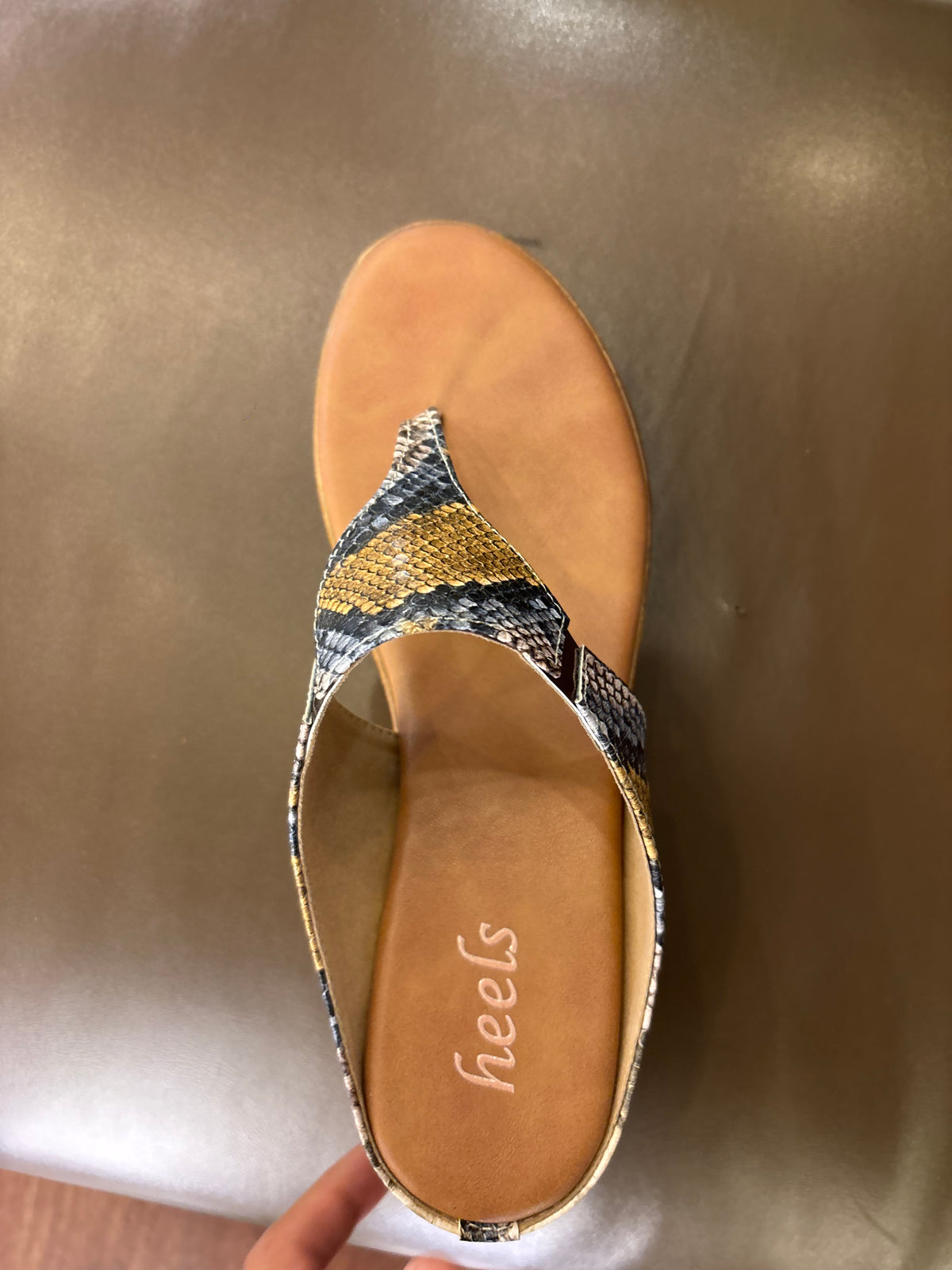 Margaret Comfort Slip On Wedge Platform Heel Slippers