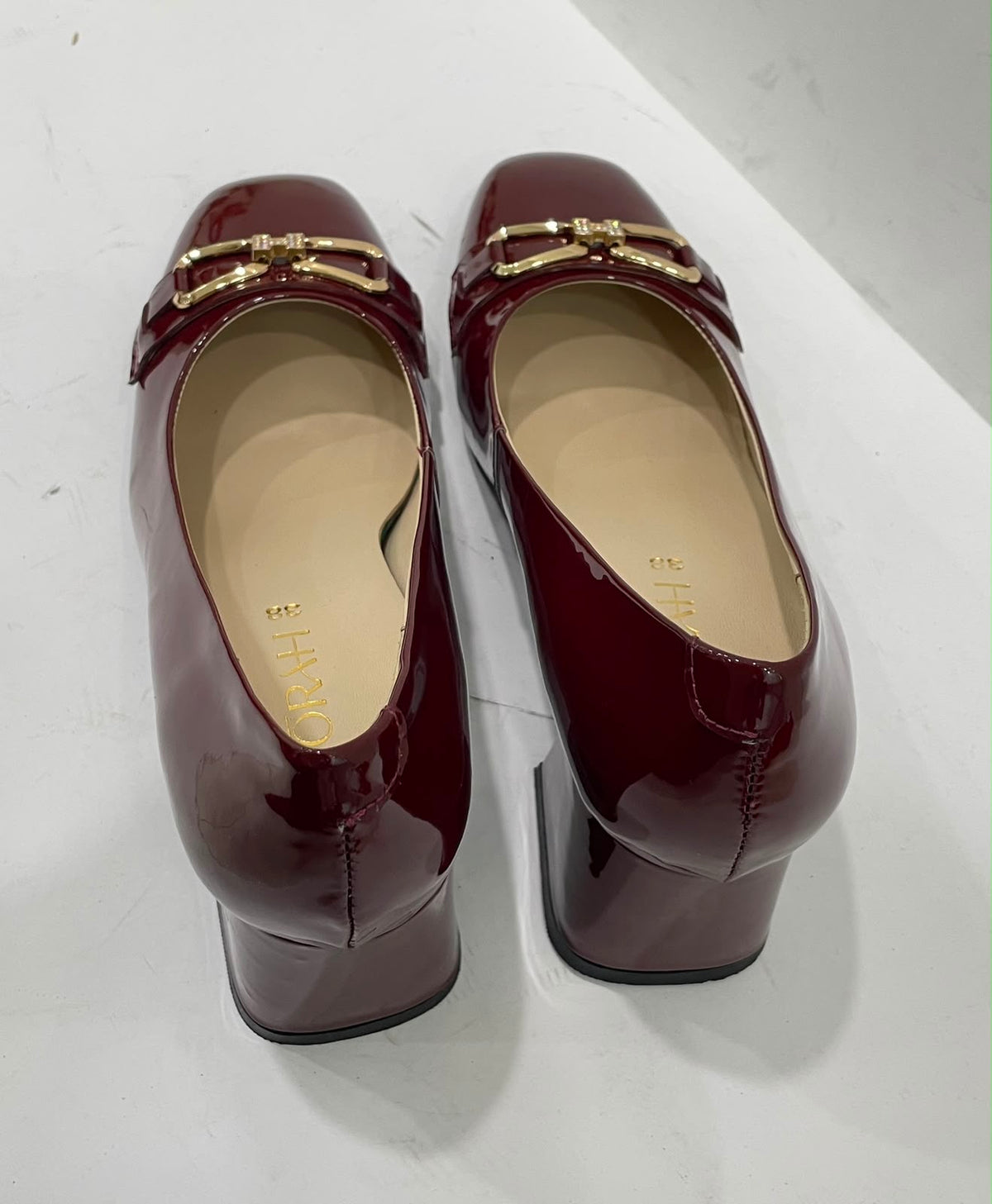 ZEAL Premium Patent Leather Block Heels - The Heels India
