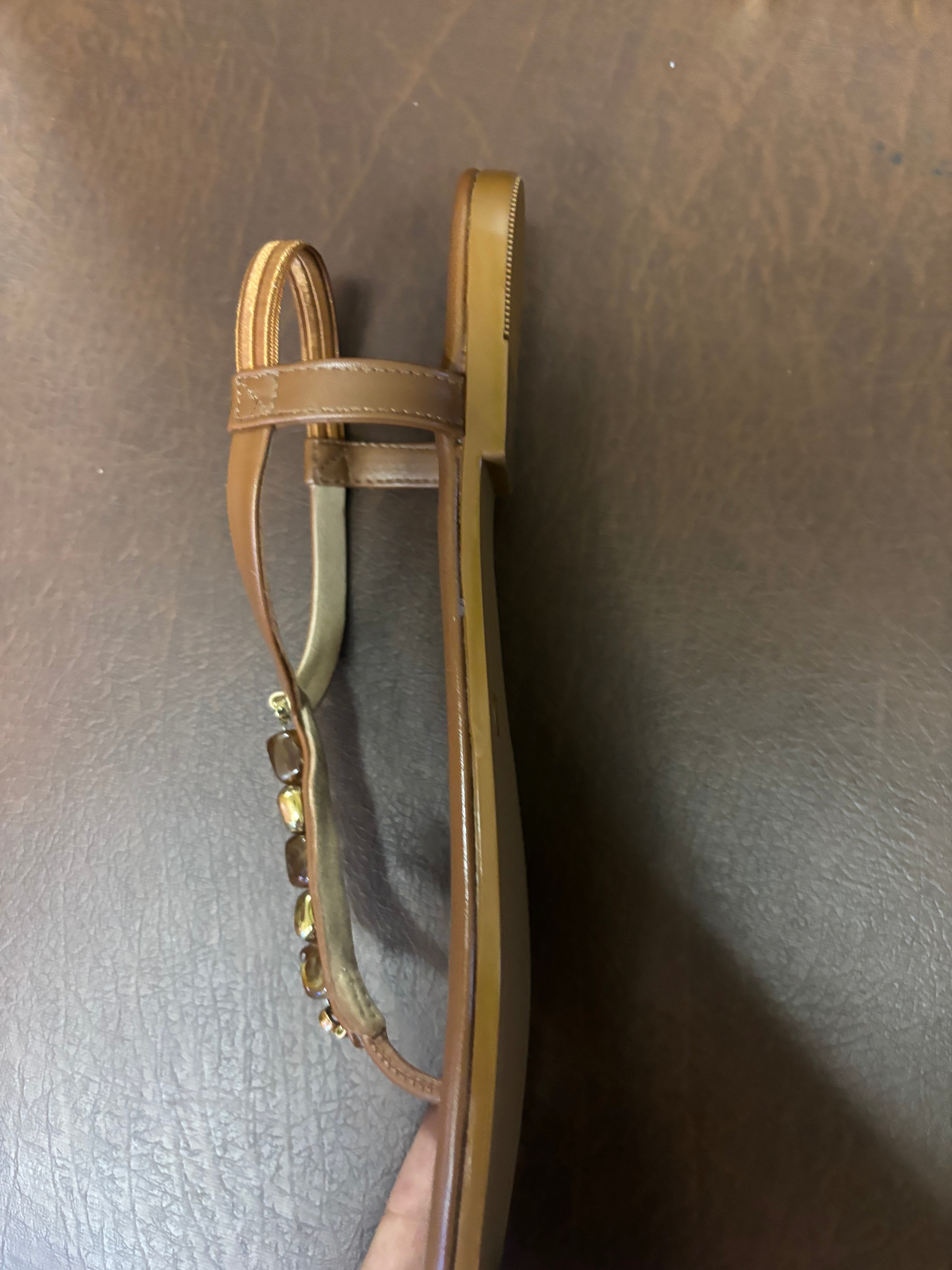 Kia Cushioned Back Elastic Embellished Sandals